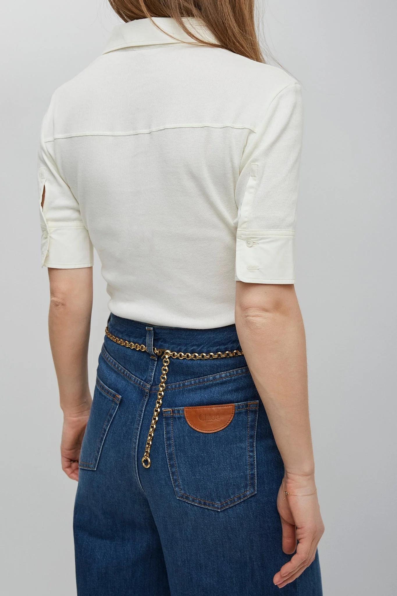 Short-sleeve cotton top - Image 3