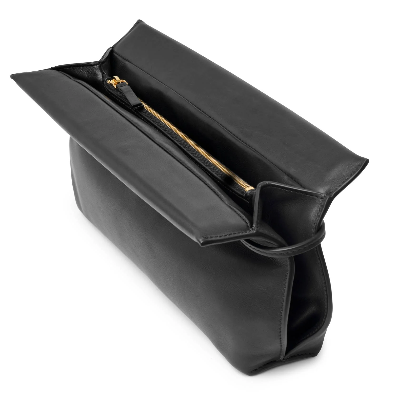 Sienna black saddle leather clutch - Image 5