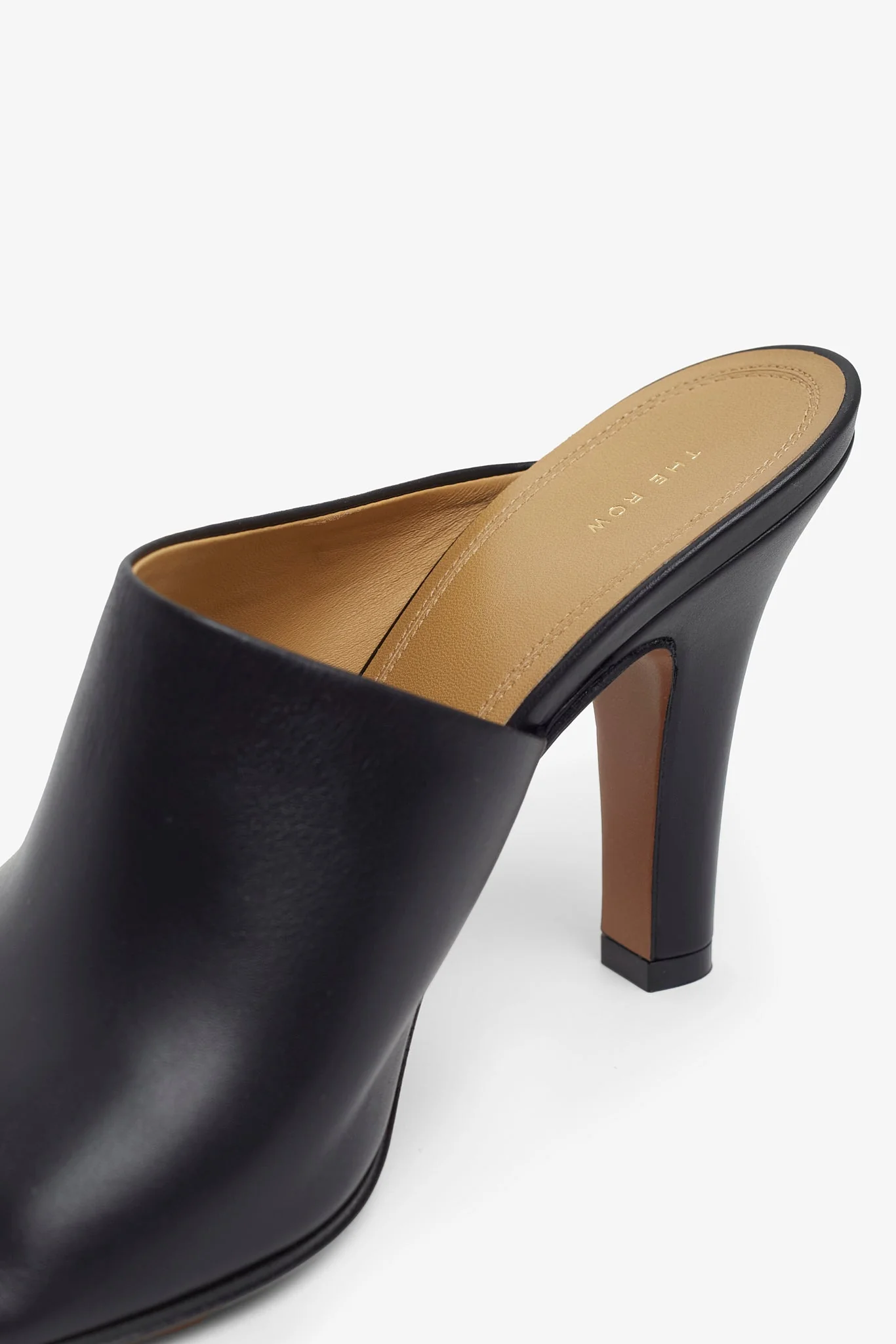 Signum black leather mules - Image 4