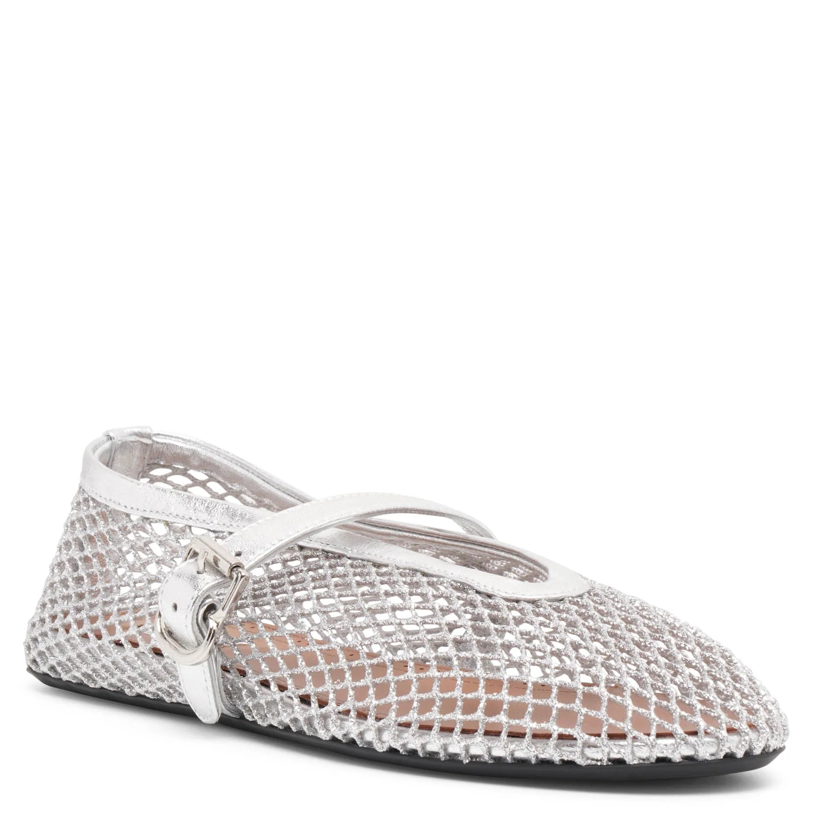 Silver mesh ballet flats - Image 3