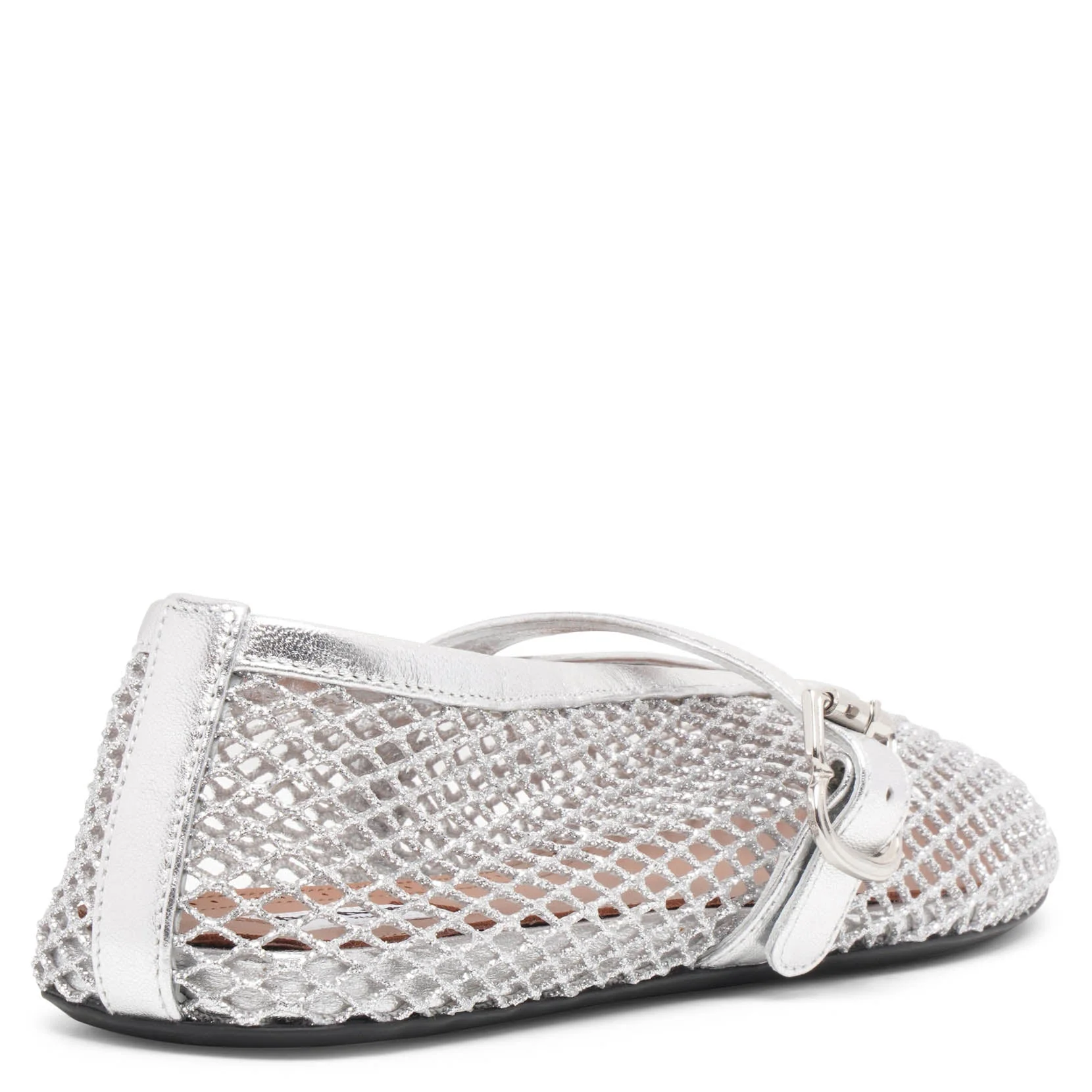 Silver mesh ballet flats - Image 4