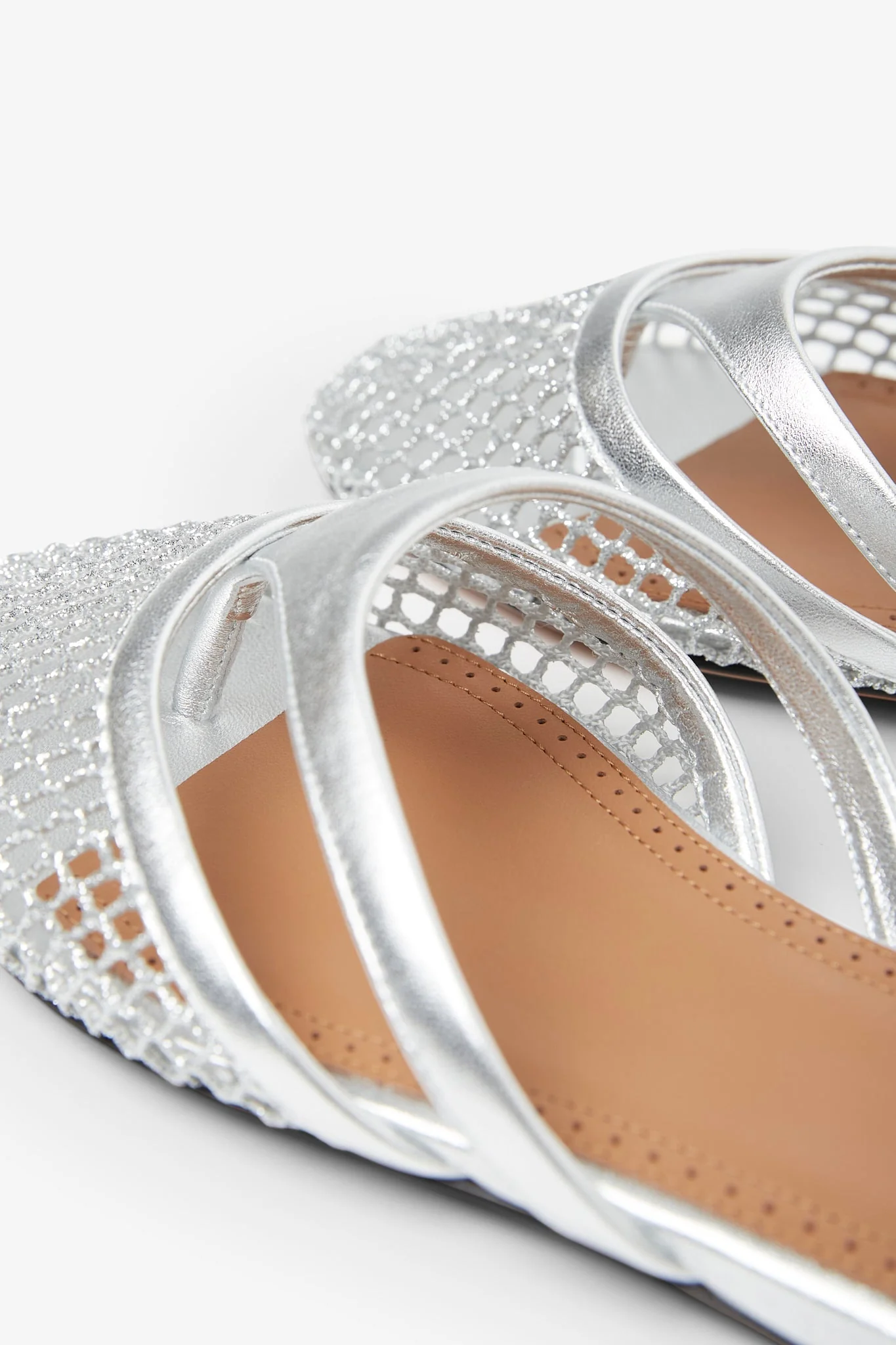 Infradito flat silver mules - Image 4