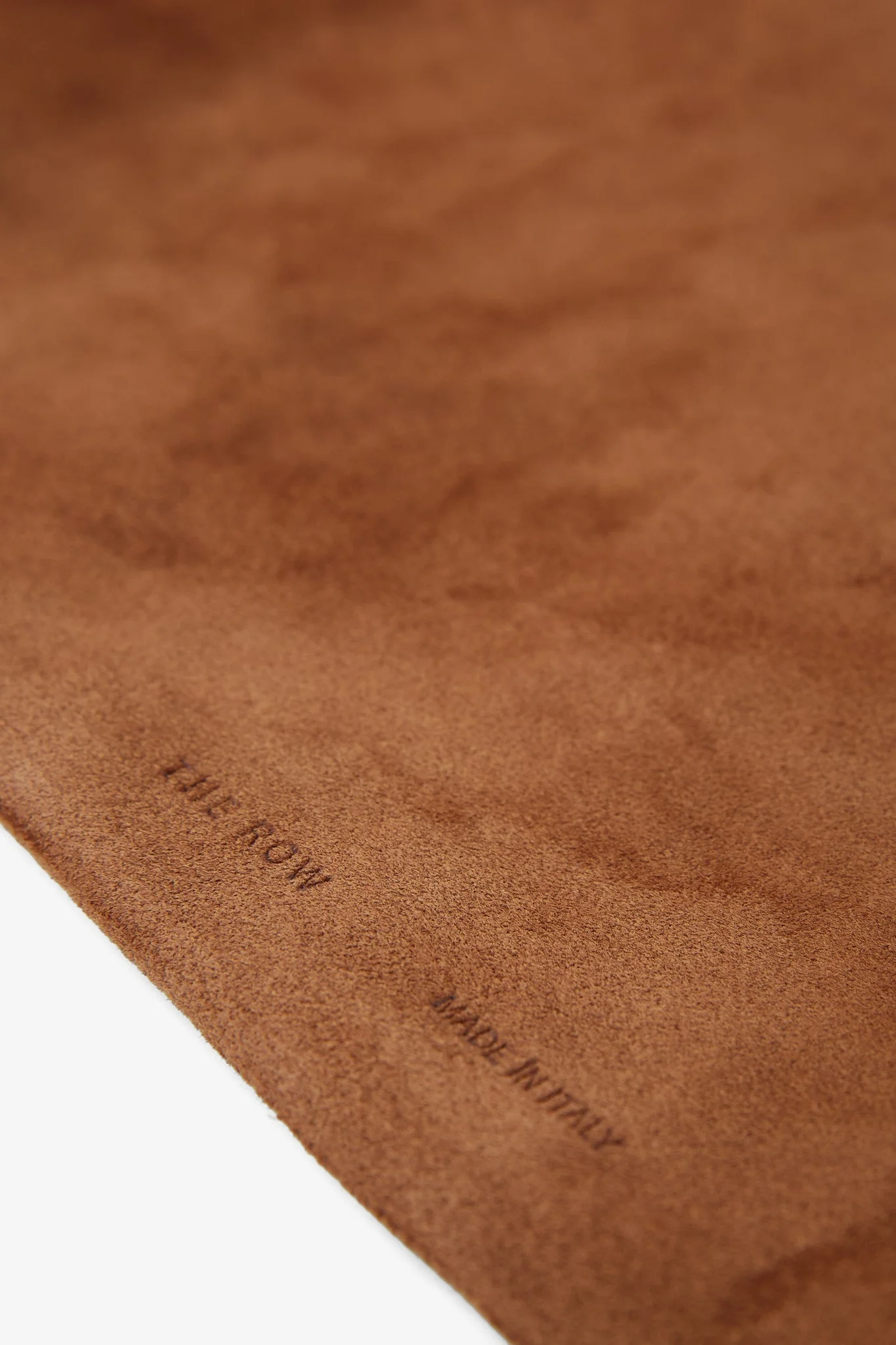Small Bindle caramel suede shoulder bag - Image 5