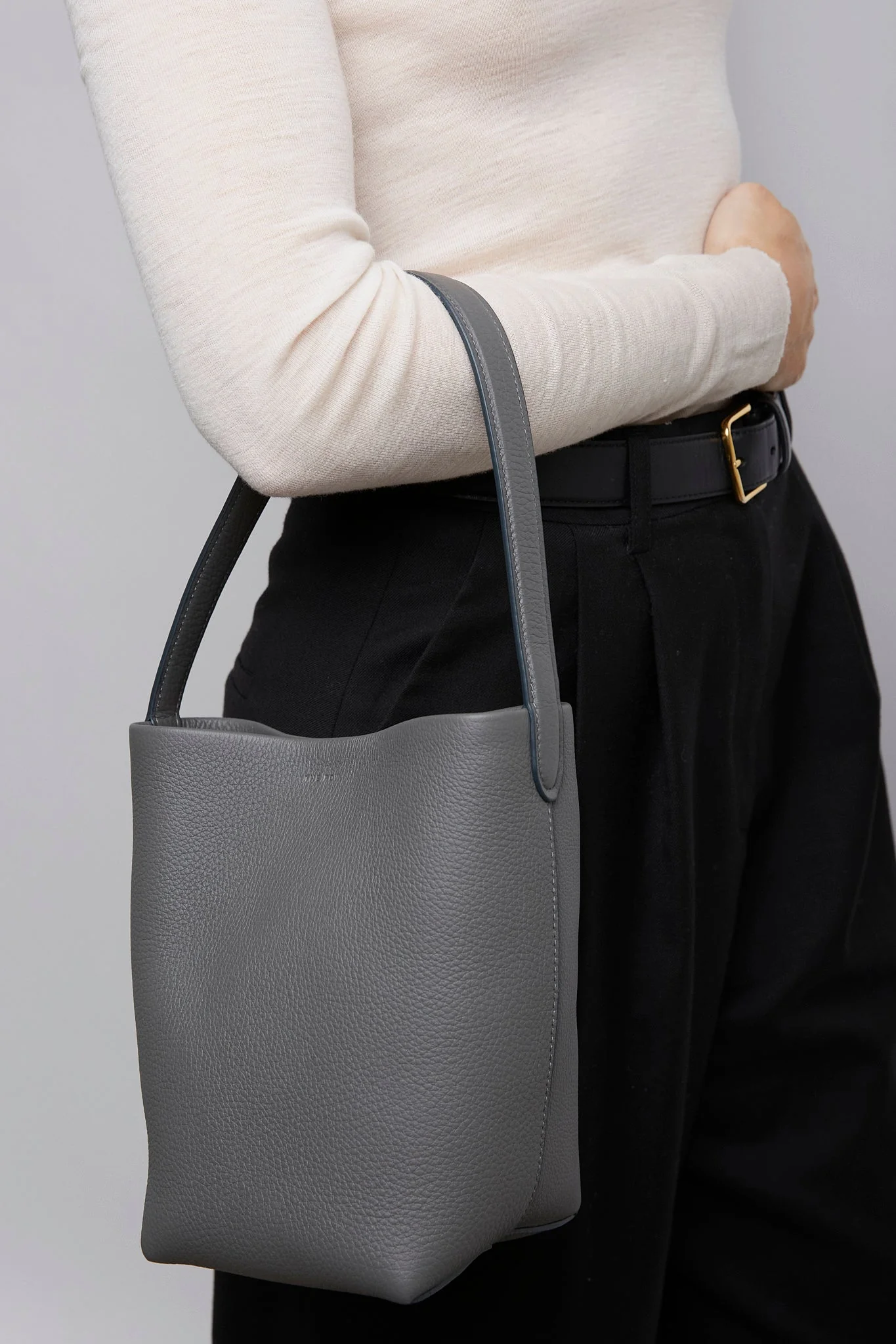 Small N/S Park dark grey tote bag - Image 5