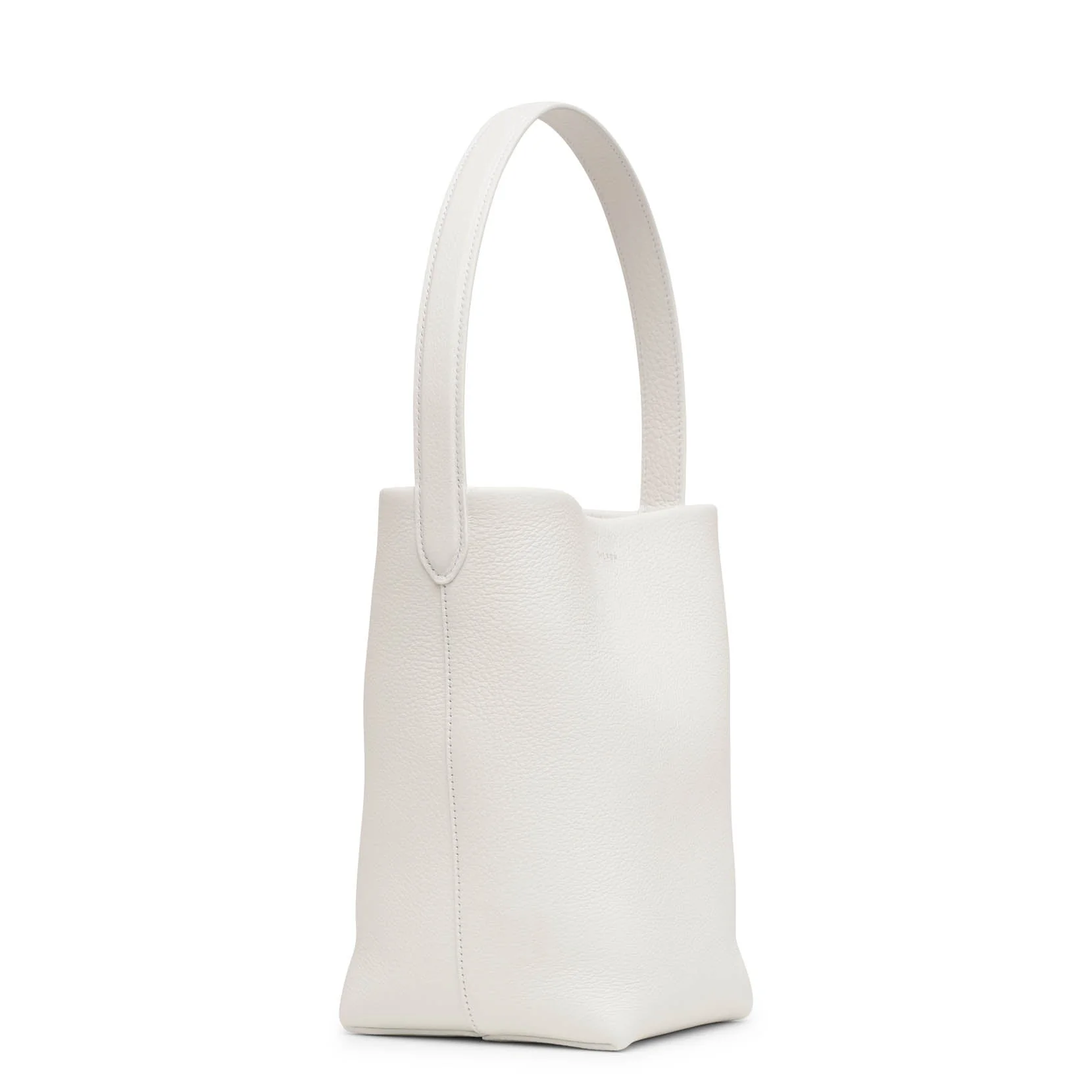 Small N/S park white leather tote bag - Image 3