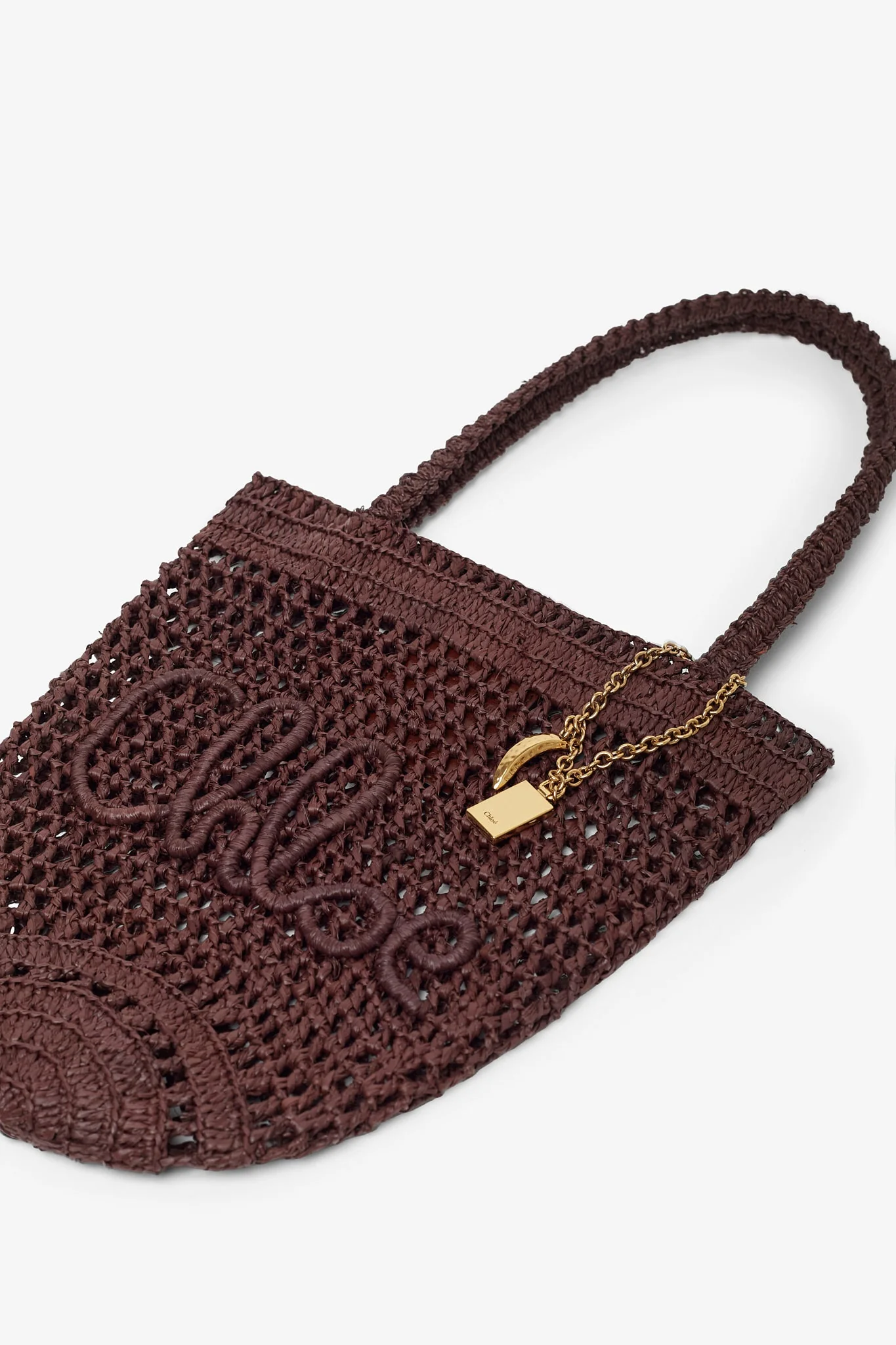 Small summer banana dark brown tote bag - Image 4