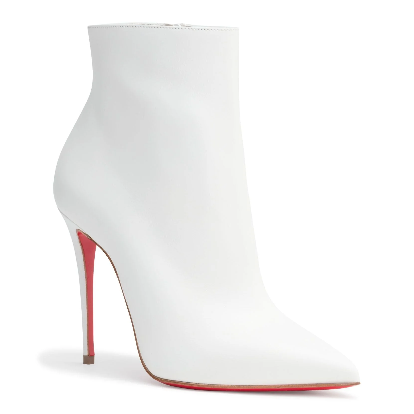 So Kate 100 White Leather Booties - Image 2