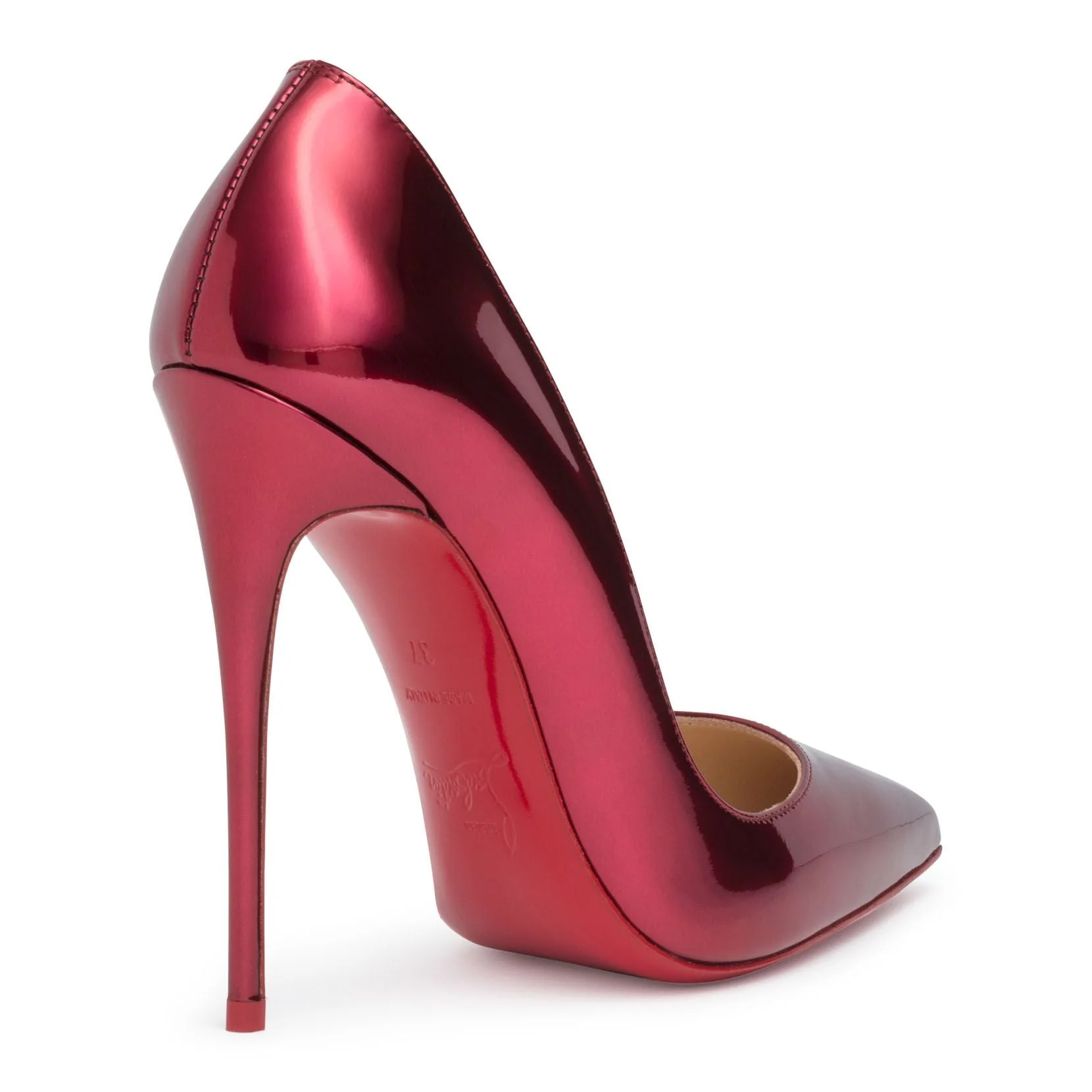 So Kate 120 metallic red patent leather pumps - Image 3