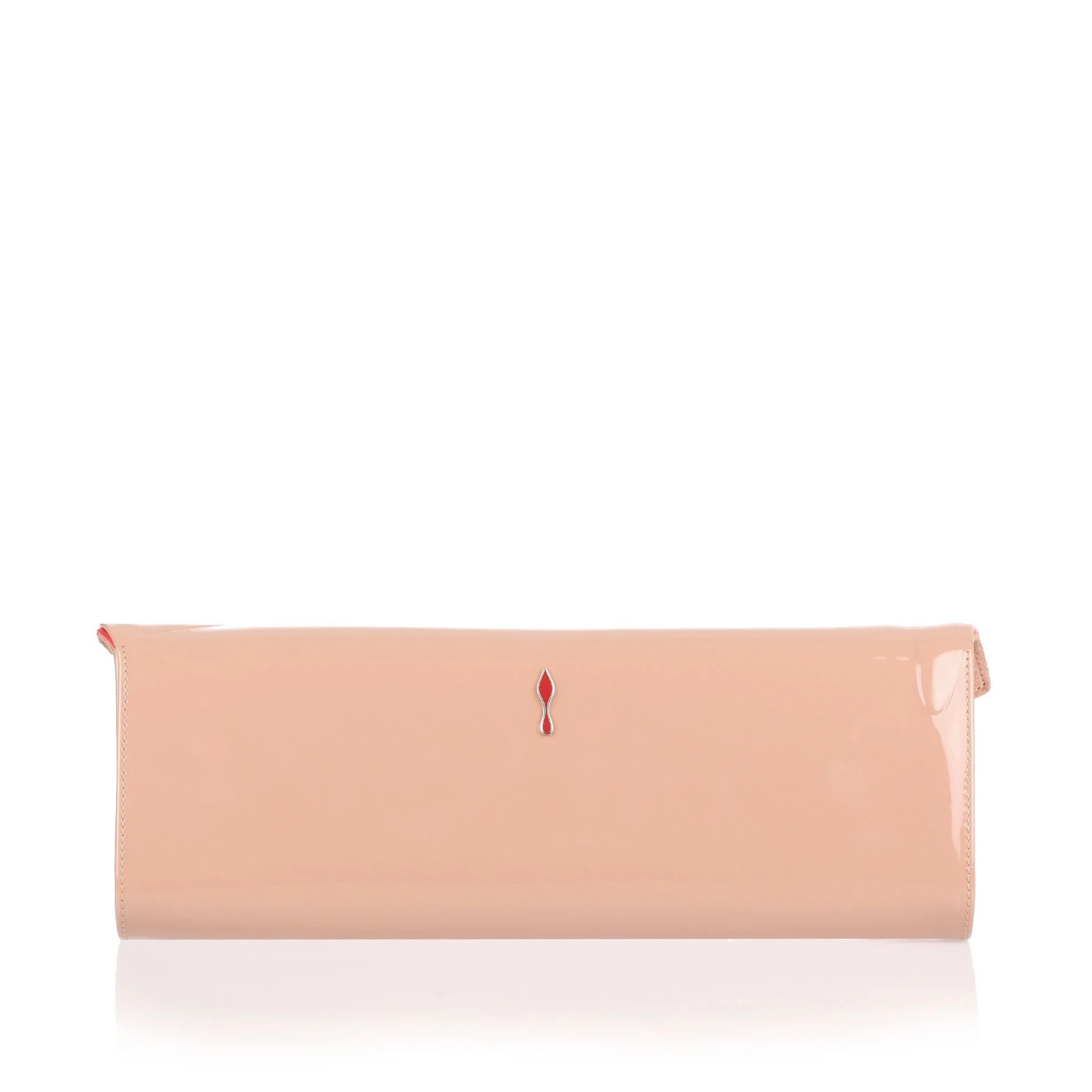 So Kate Baguette patent beige clutch - Image 3