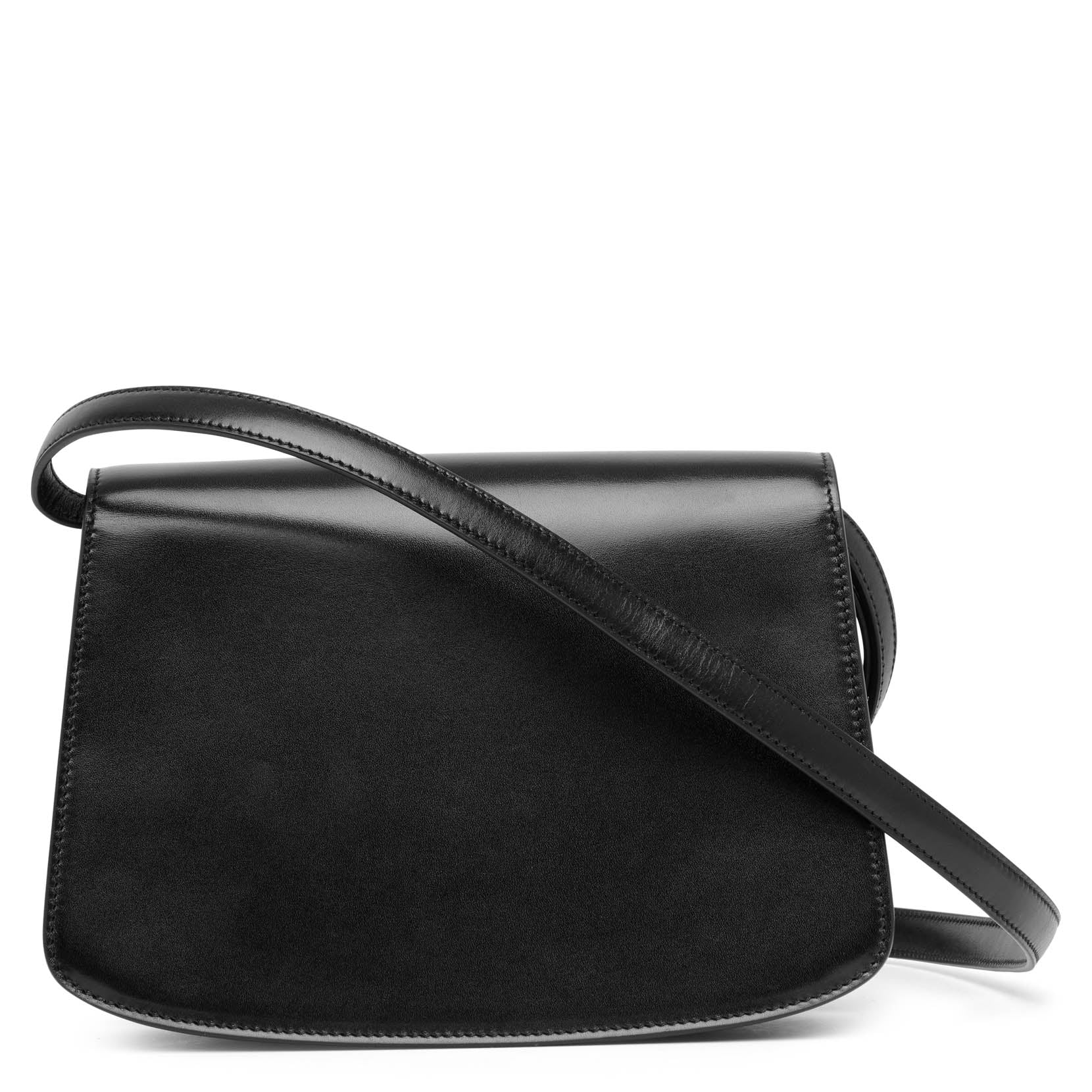 Sofia 8.75 black leather shoulder bag - Image 4