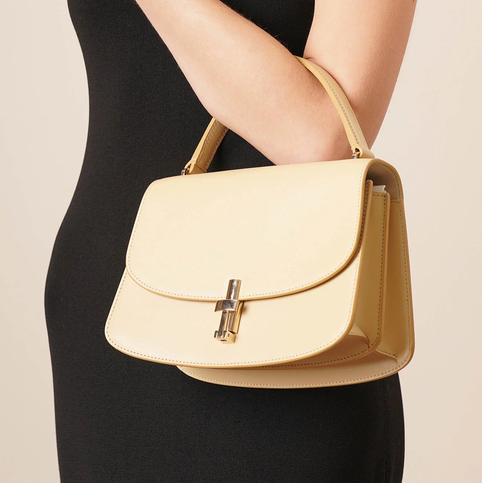 Sofia 8.75 butter white leather bag - Image 6