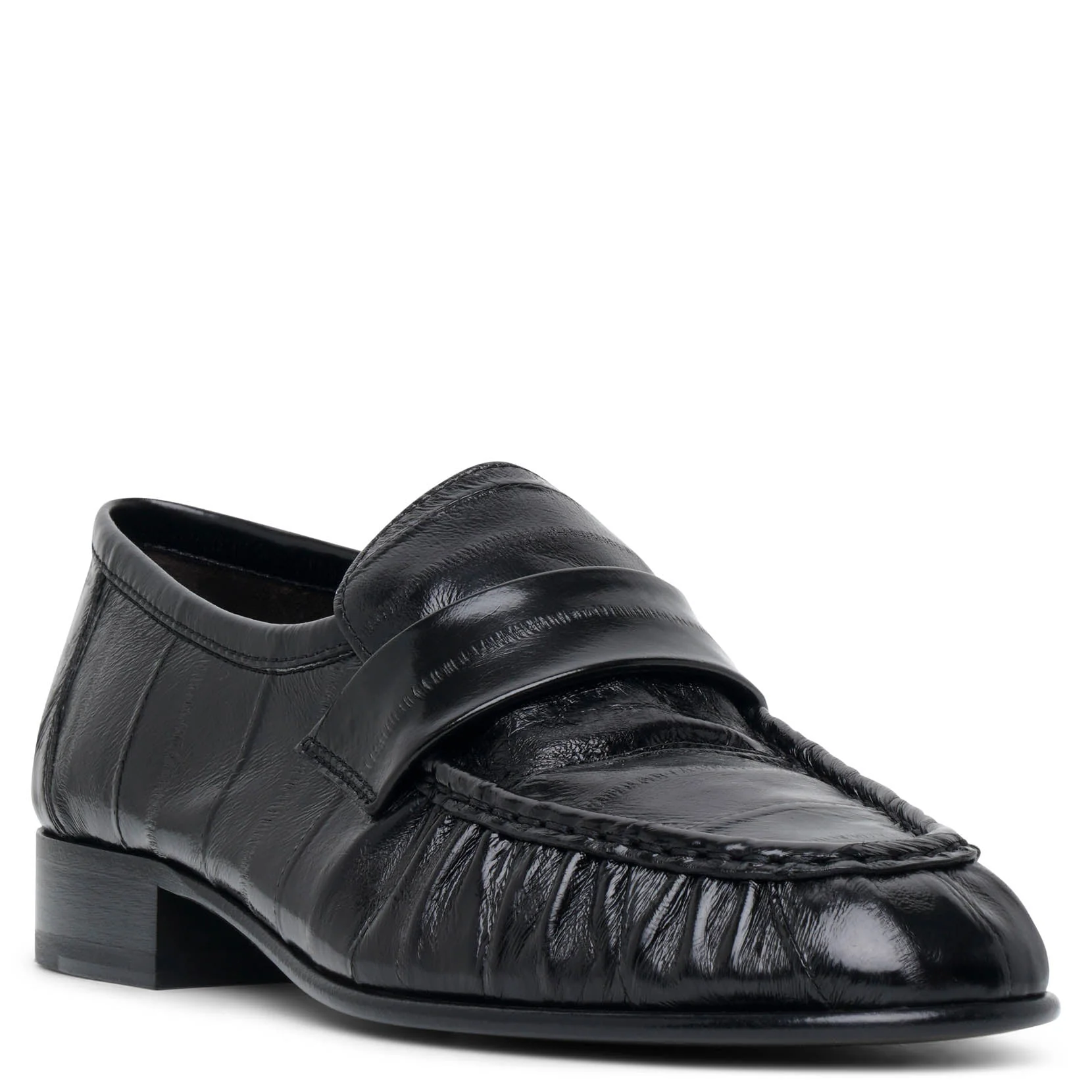 Soft black eel loafers - Image 3