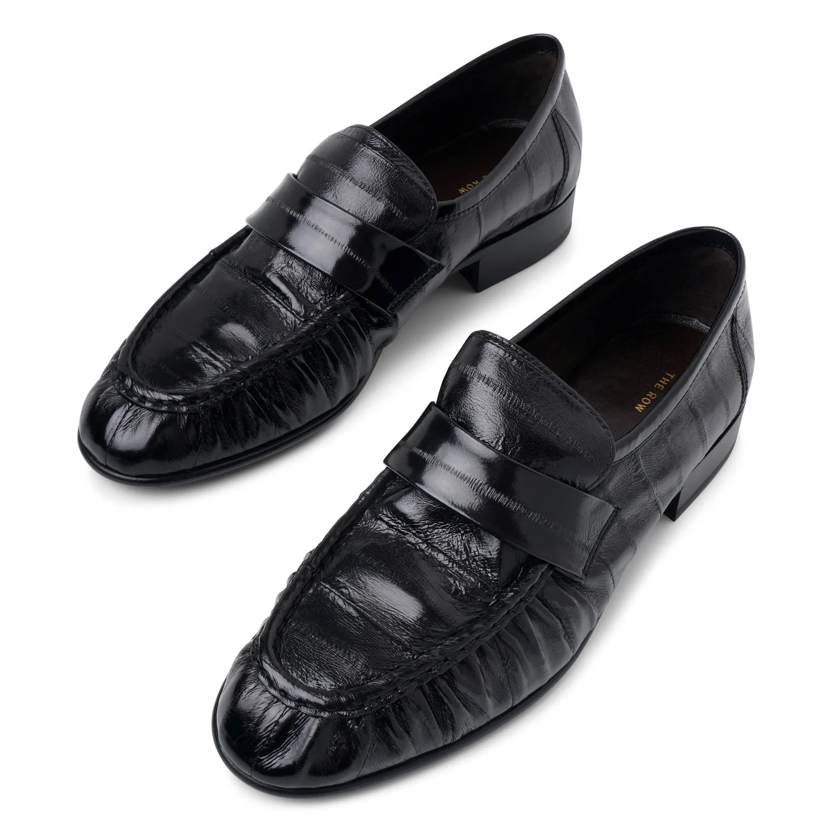 Soft black eel loafers - Image 5