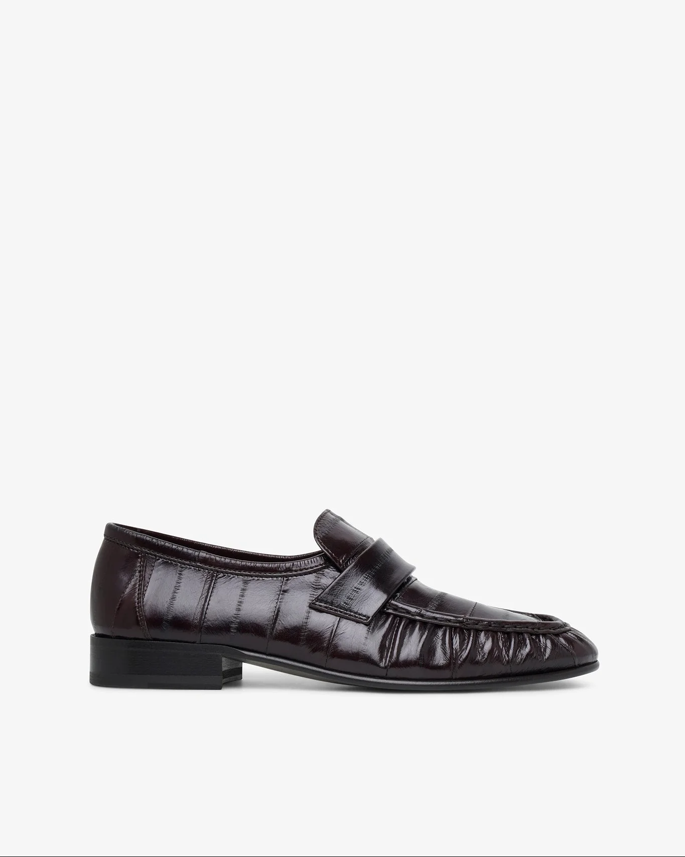 Soft brown eel loafers