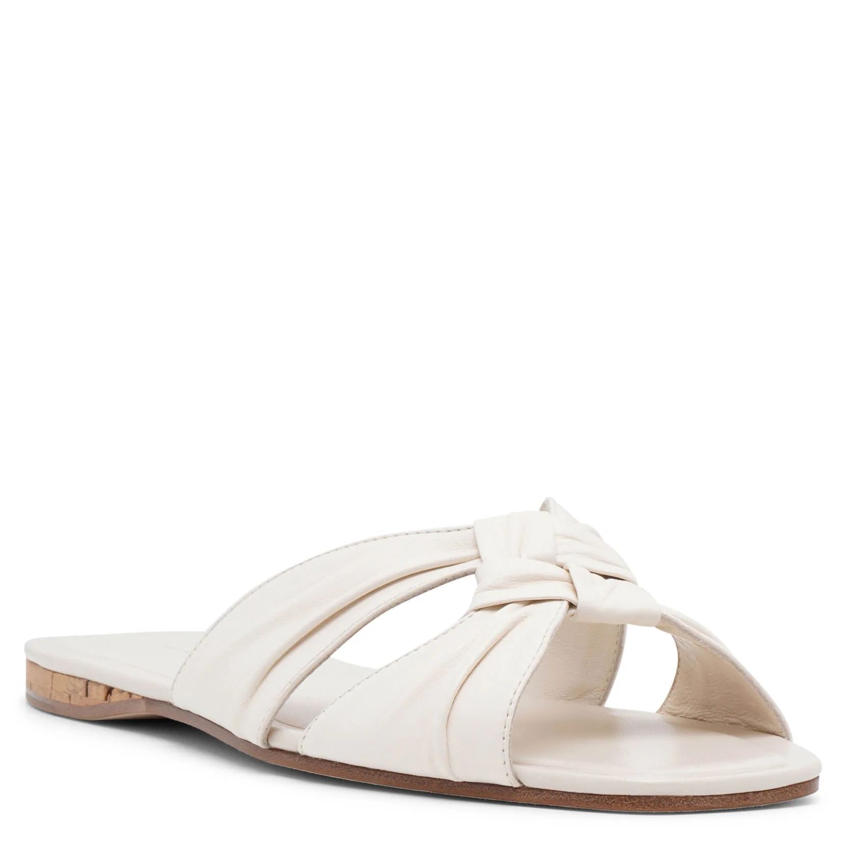 Soft knot white leather flats - Image 3