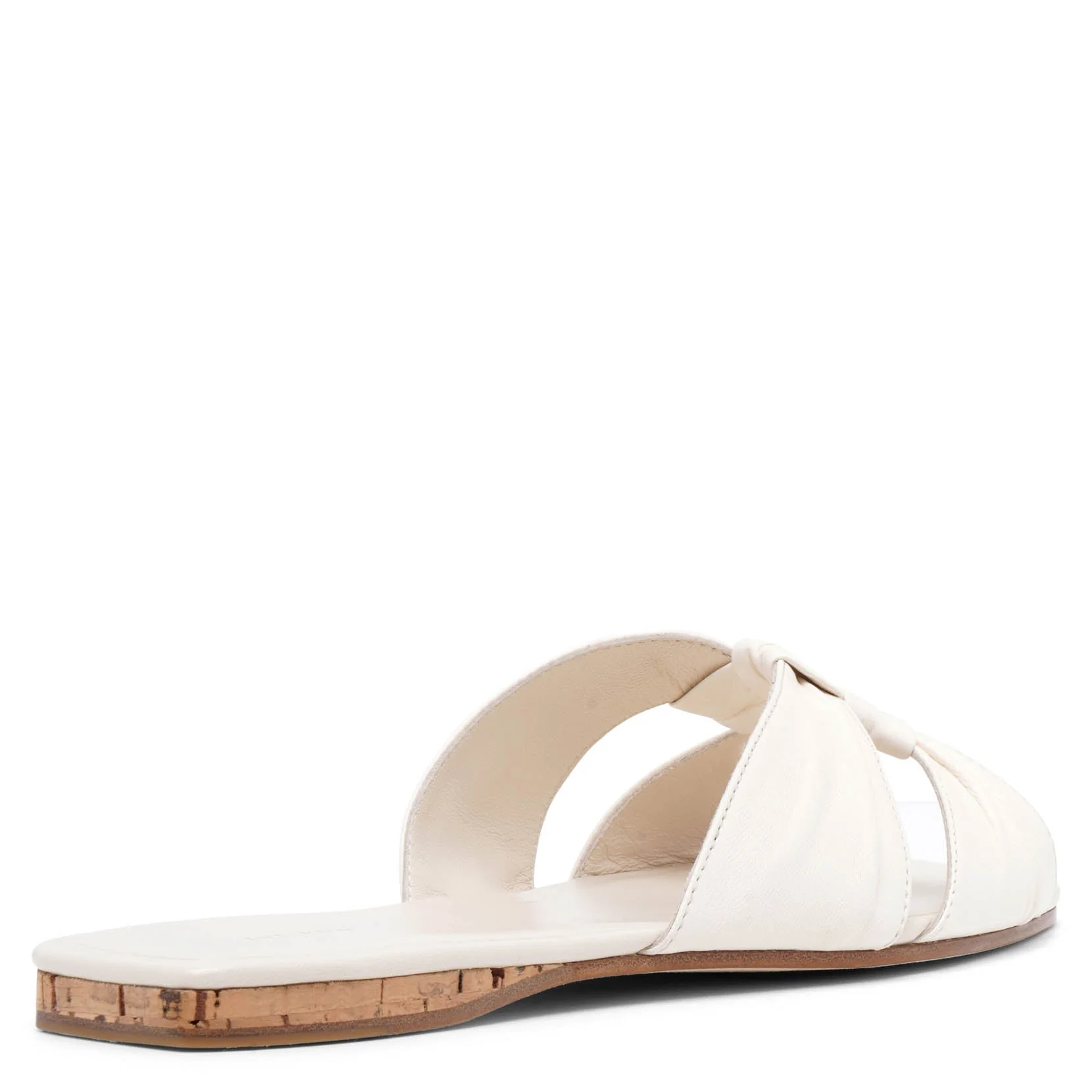 Soft knot white leather flats - Image 4