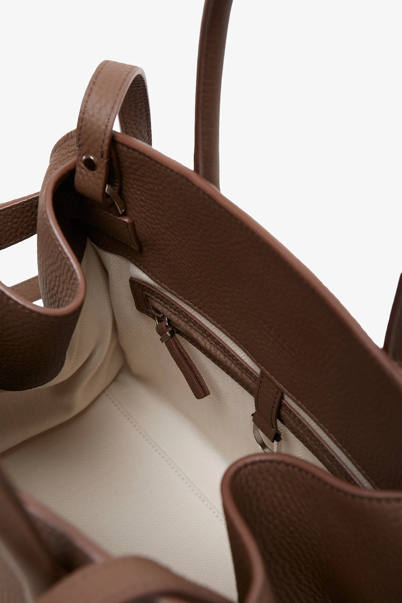 Soft Margaux 12 dark olive leather bag - Image 6