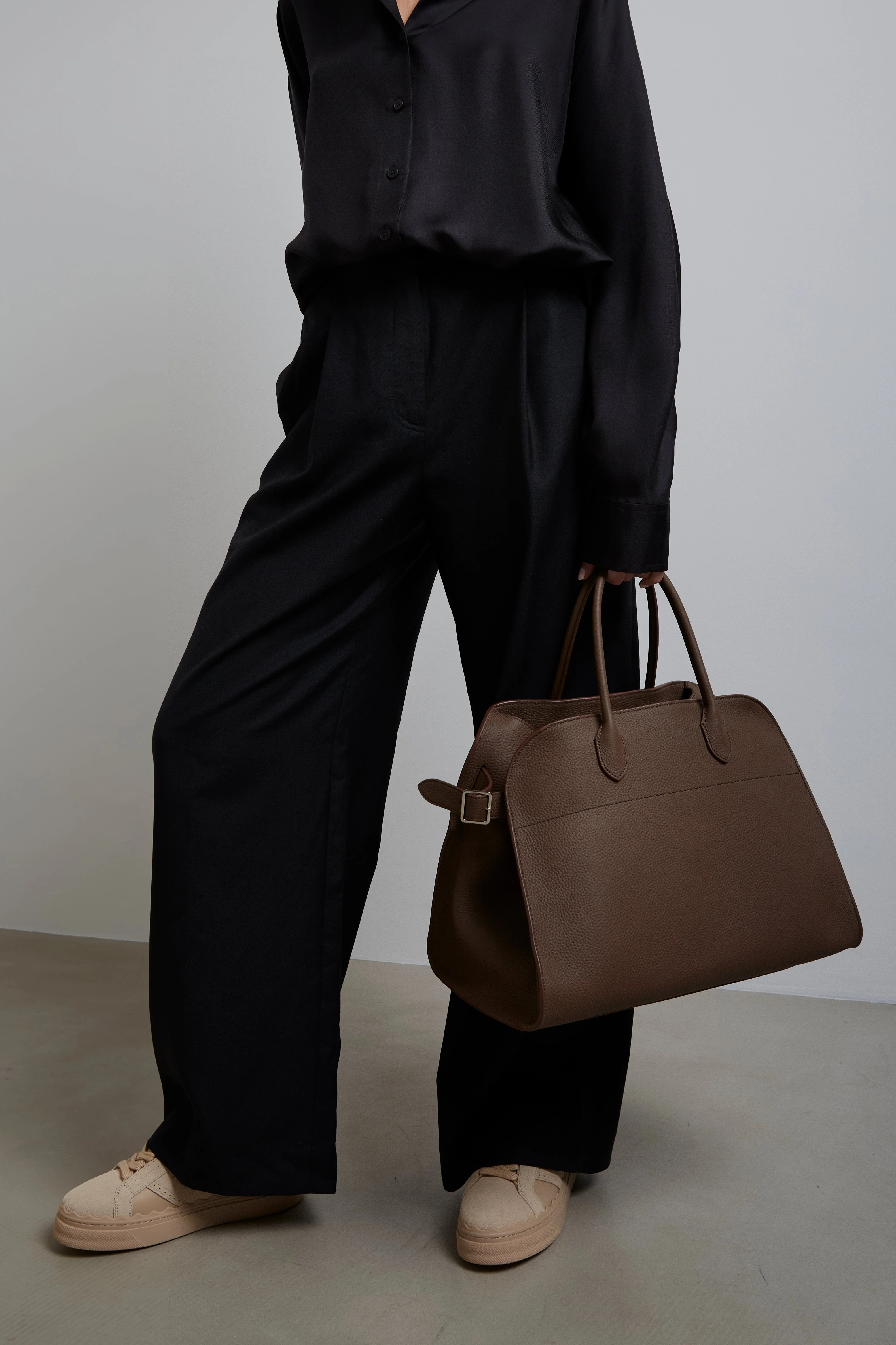 Soft Margaux 15 dark olive leather bag - Image 6