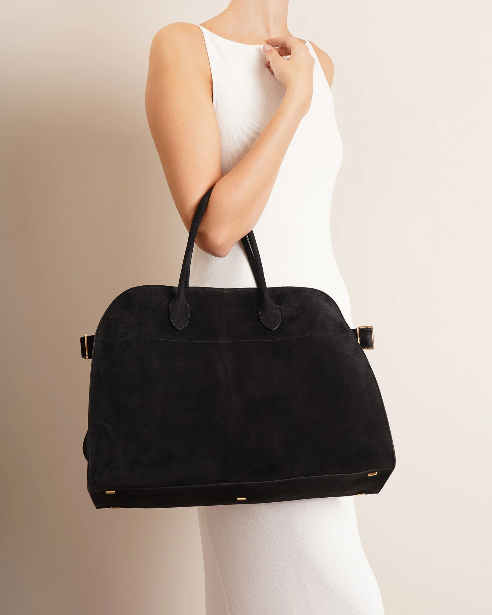 Soft Margaux 17 black suede bag - Image 2