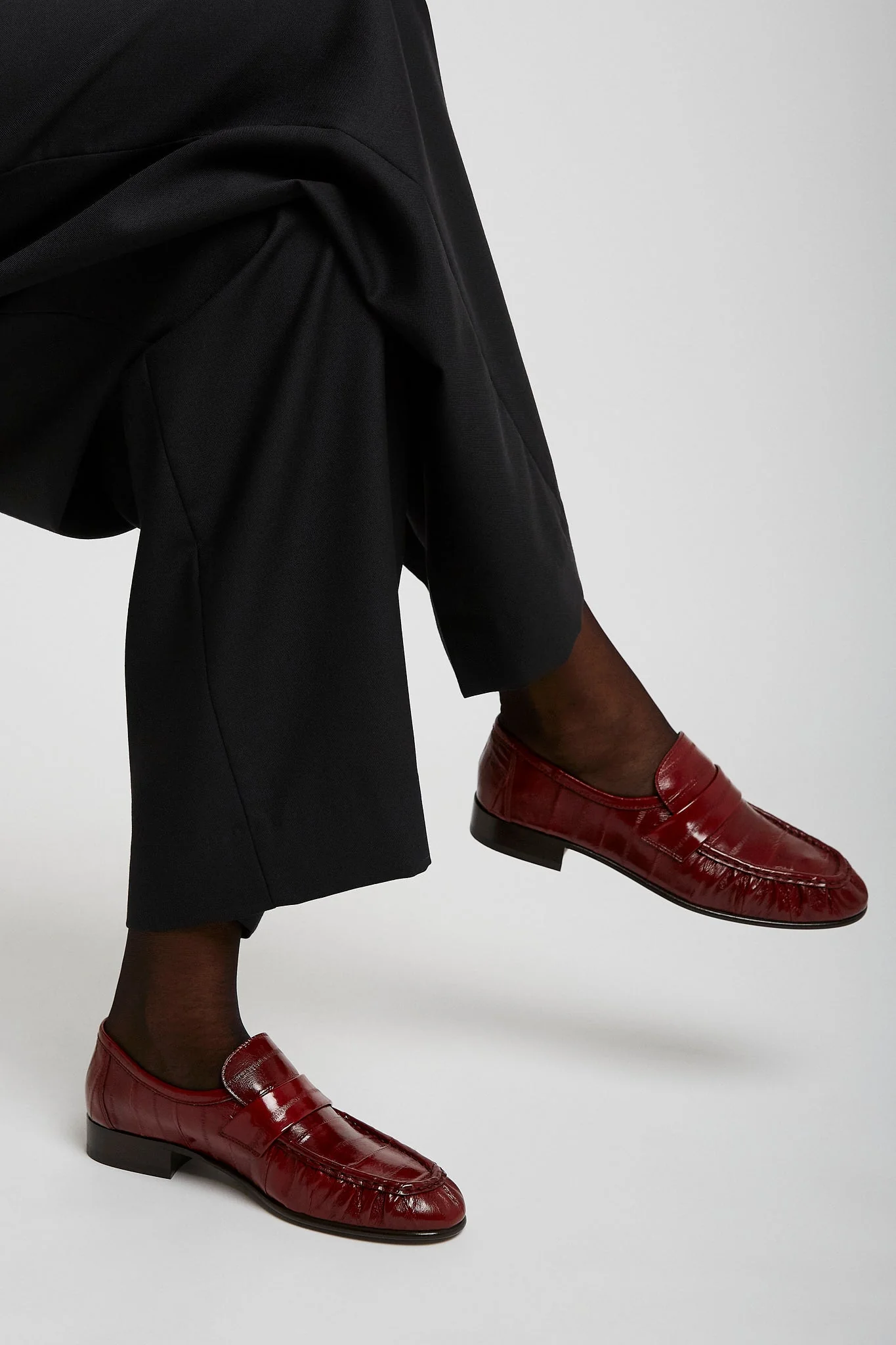 Soft red eel loafers - Image 7