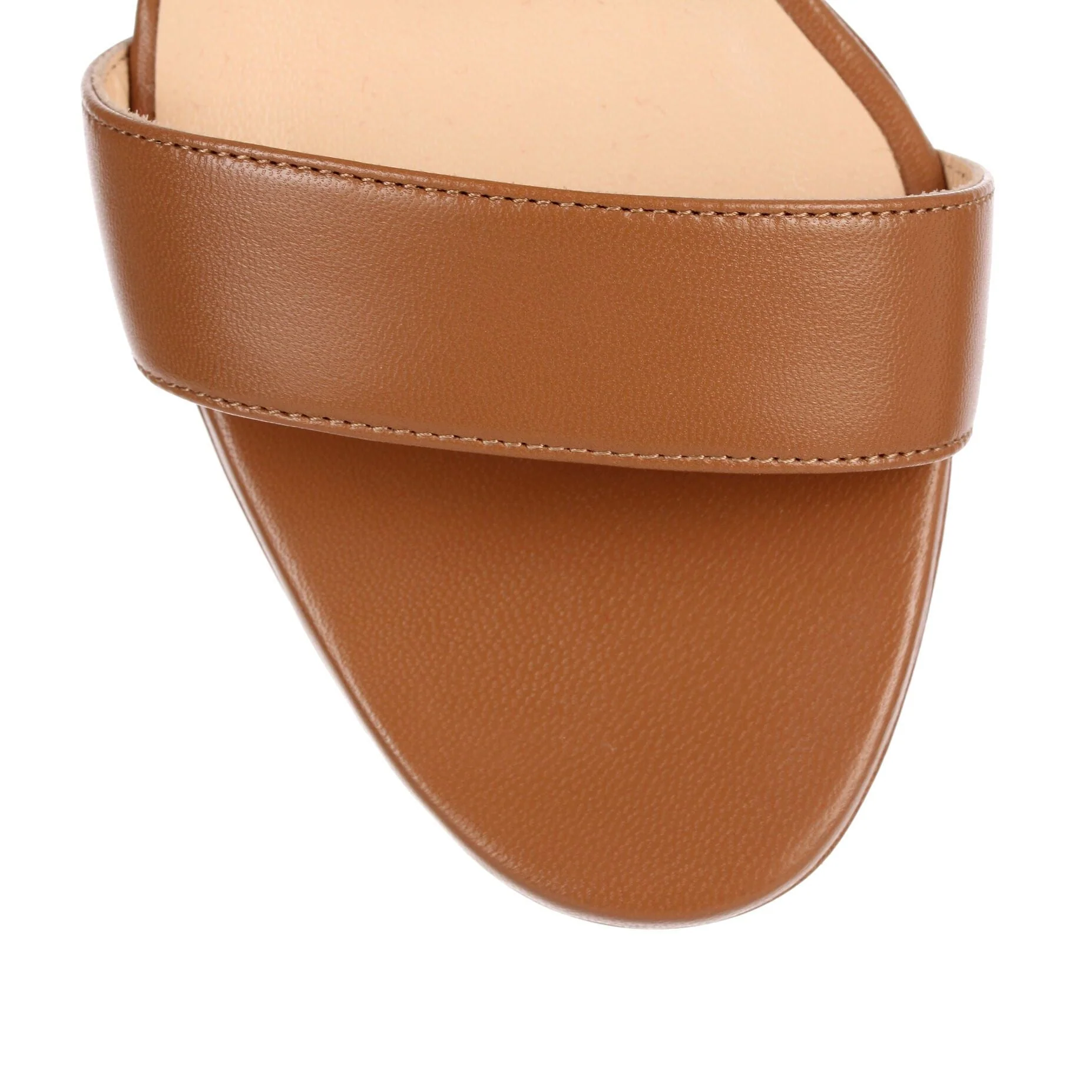 Sova Heel 85 brown leather sandal - Image 4