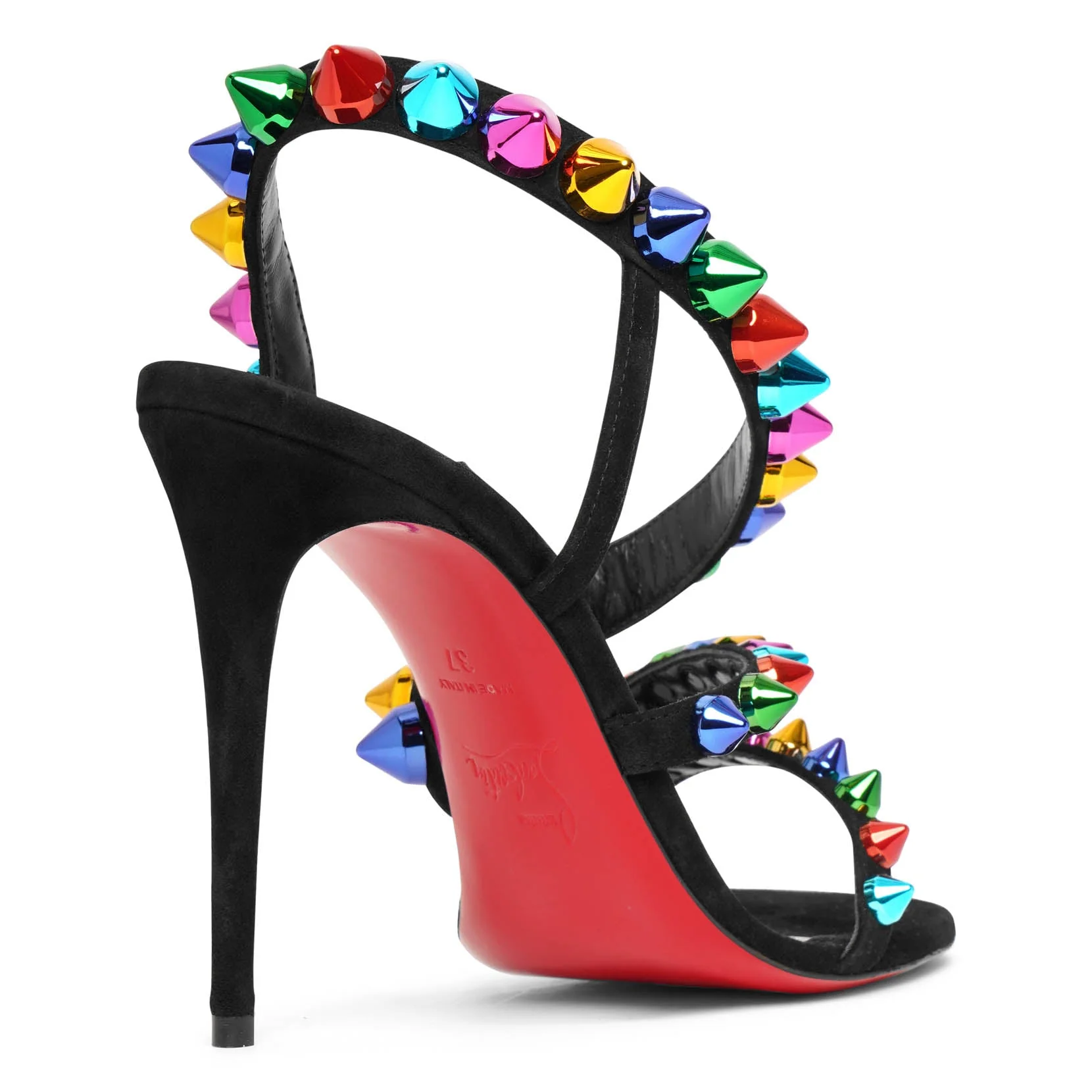 Spikita strap black multi sandals - Image 4