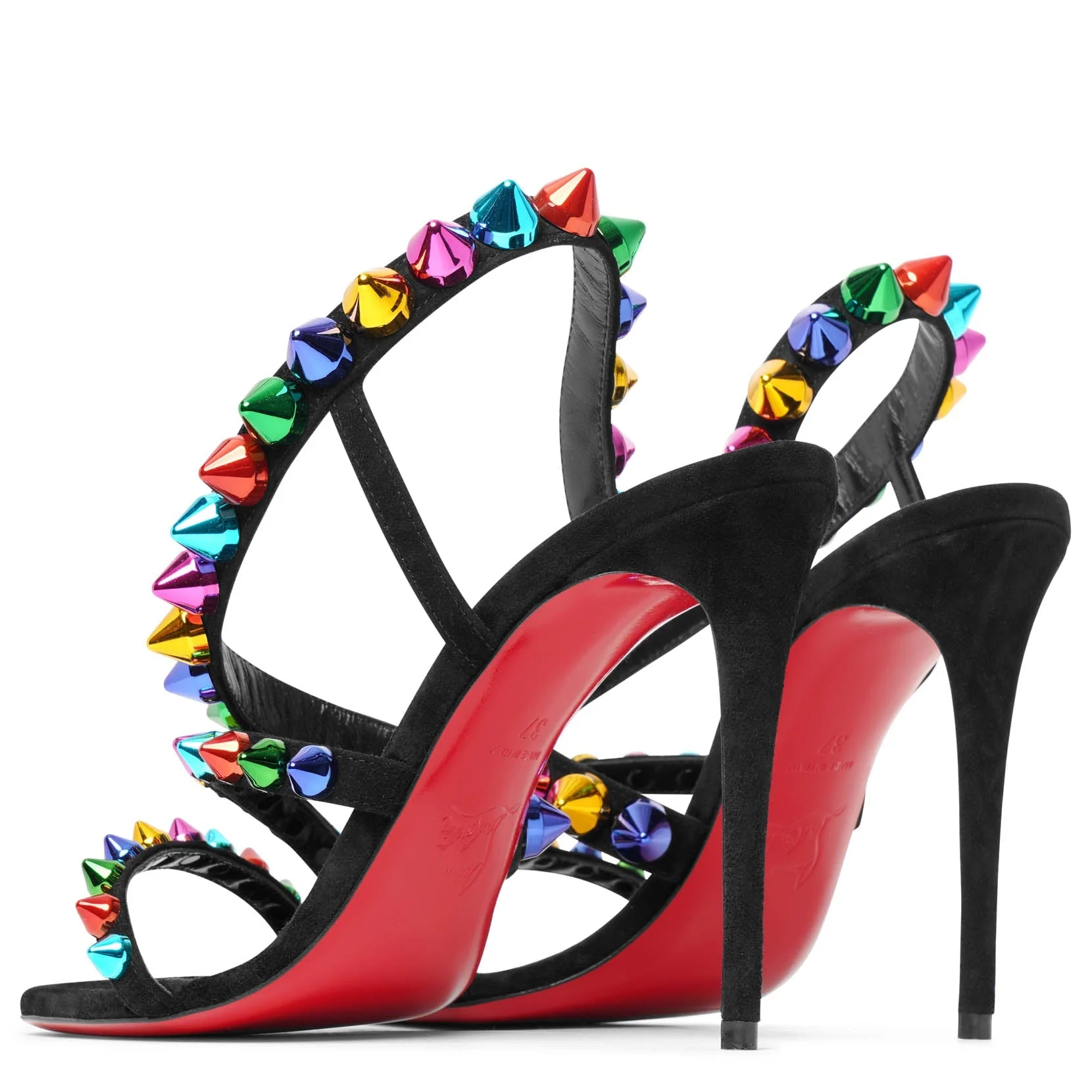 Spikita strap black multi sandals - Image 5
