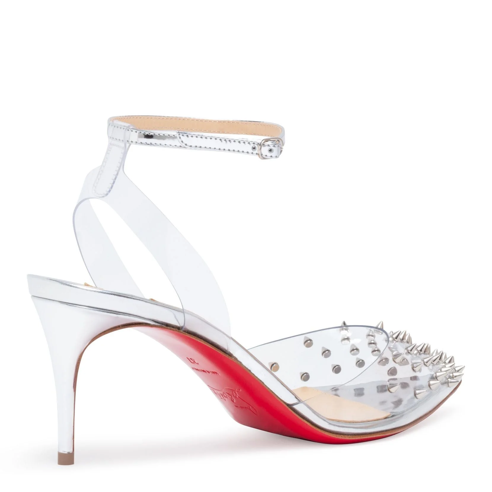 Spikoo 70 Silver PVC pumps - Image 3