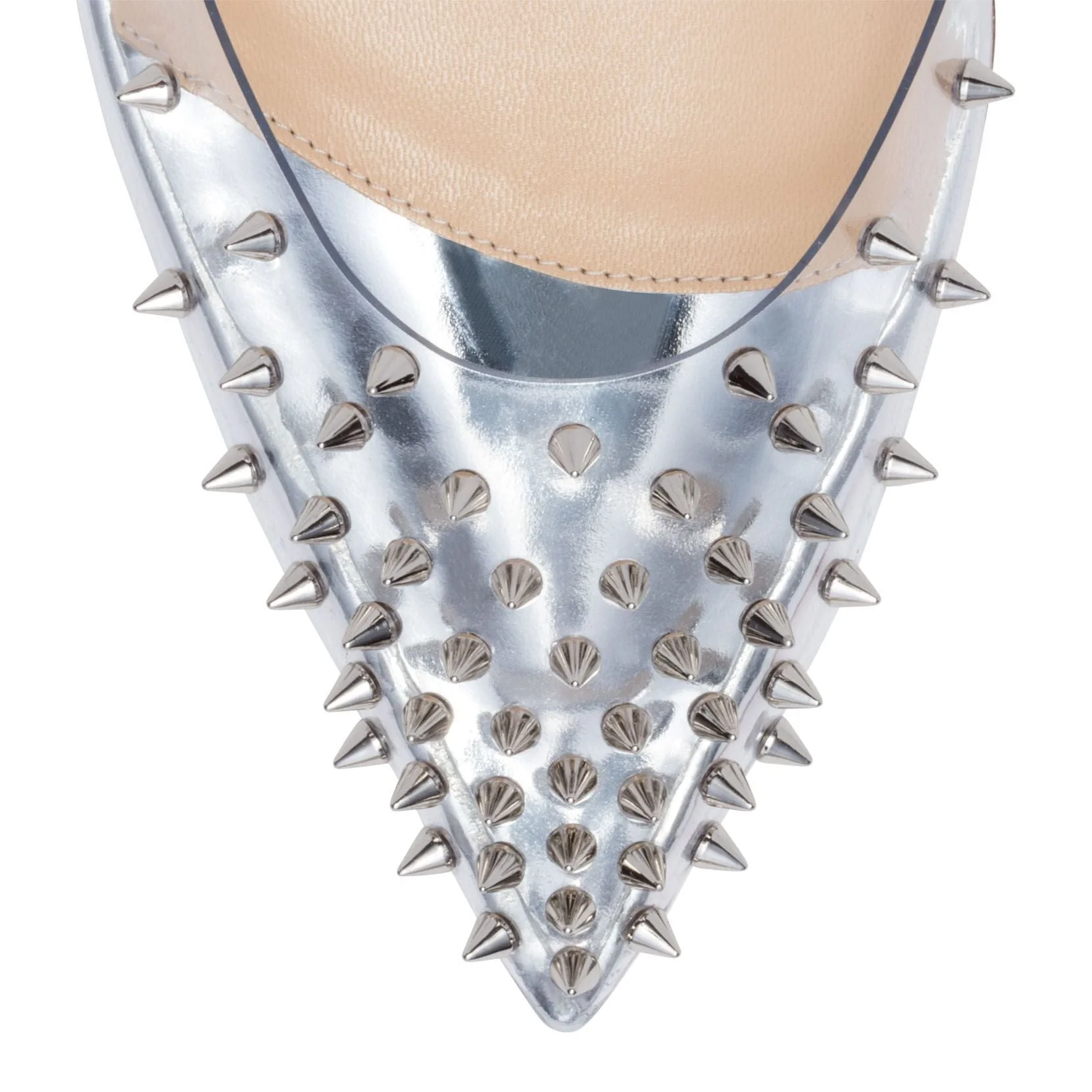 Spikoo 70 Silver PVC pumps - Image 4