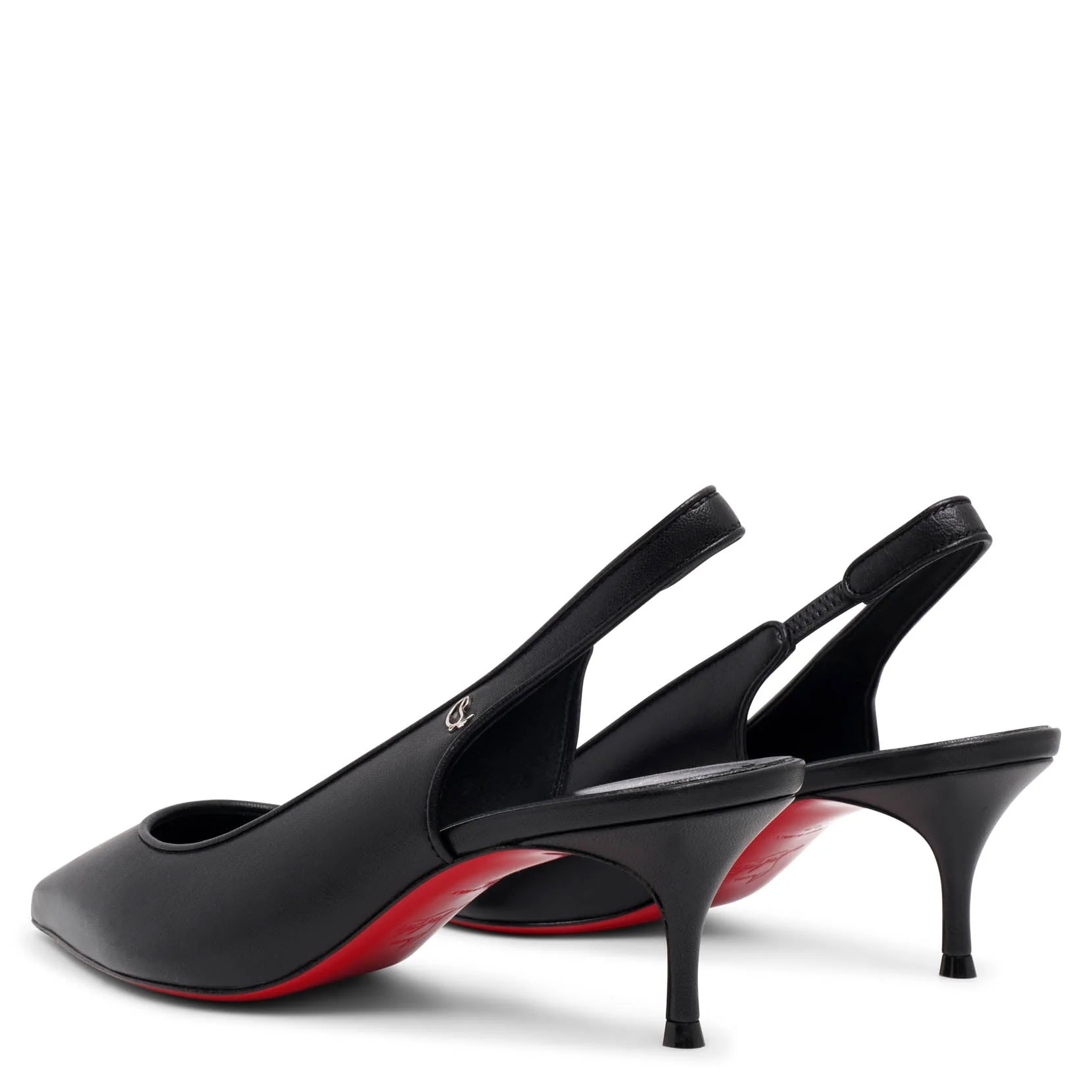 Sporty Kate 55 black leather slingbacks - Image 5