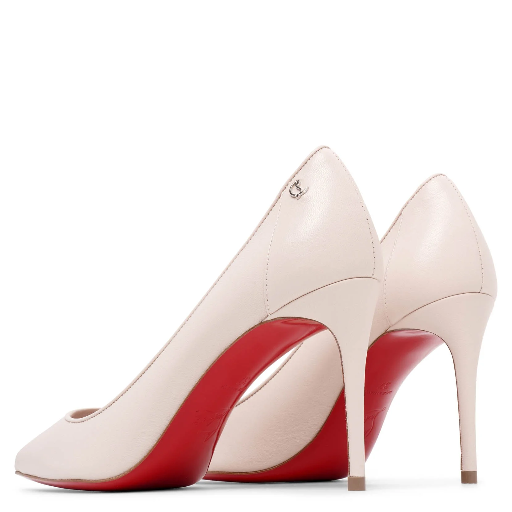 Sporty Kate 85 beige leather pumps - Image 5