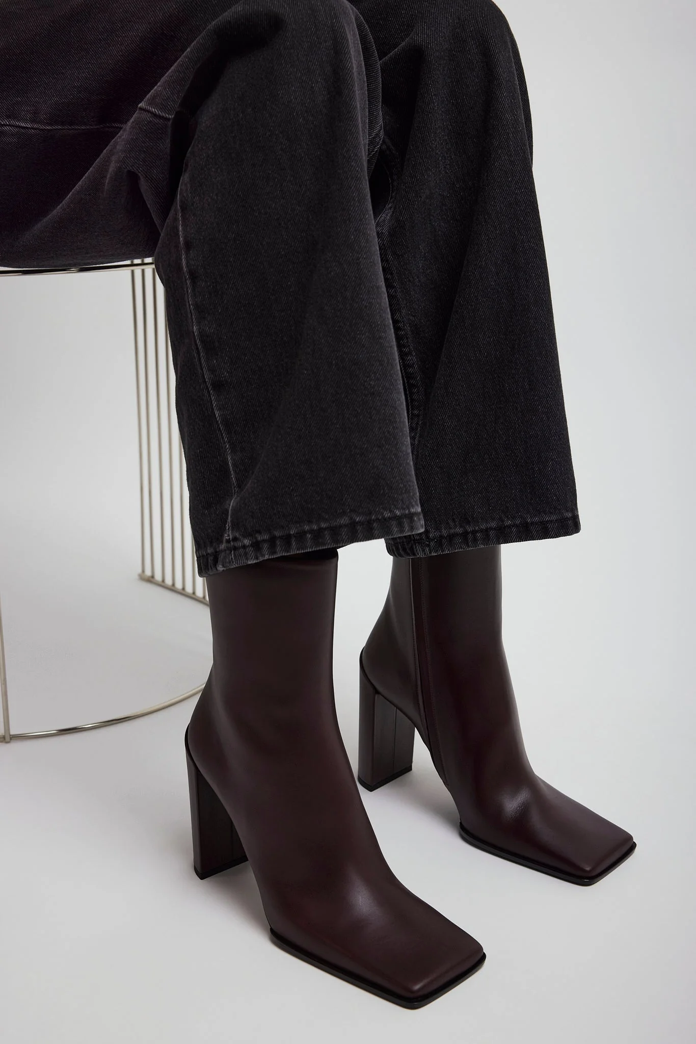 Square 90 brown ankle boots - Image 7