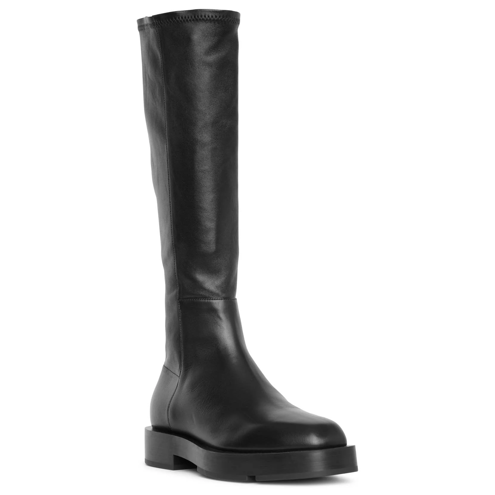Squared stretch leather boots - Image 3