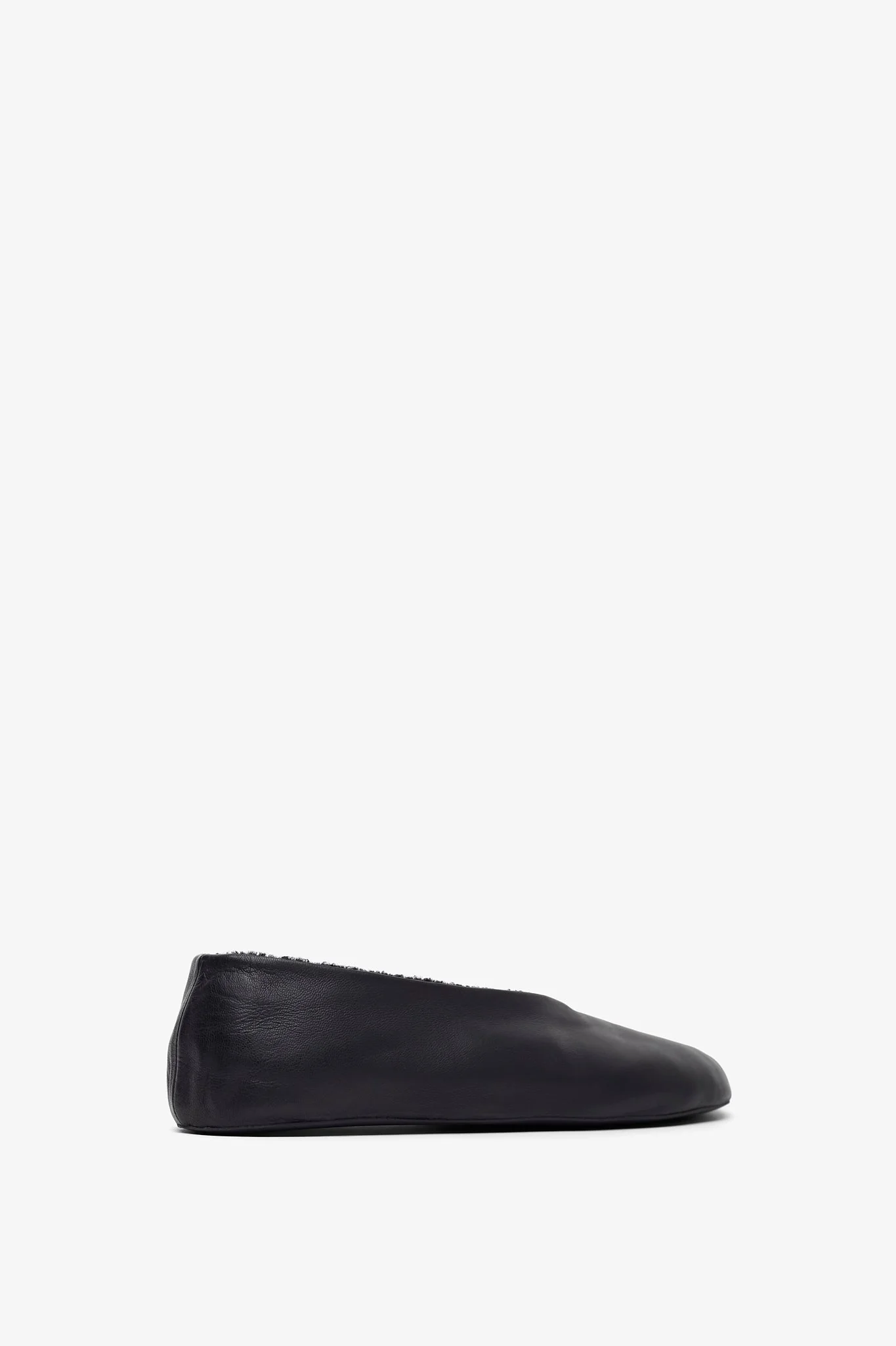 Stella black shearling flats - Image 3