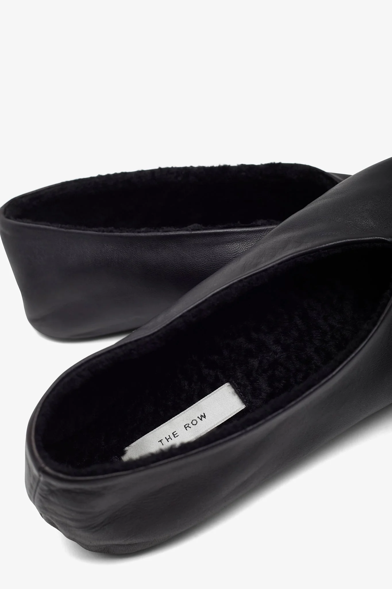 Stella black shearling flats - Image 5