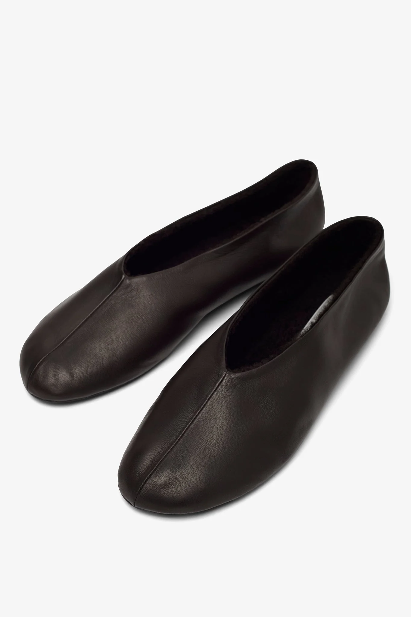 Stella brown shearling flats - Image 4
