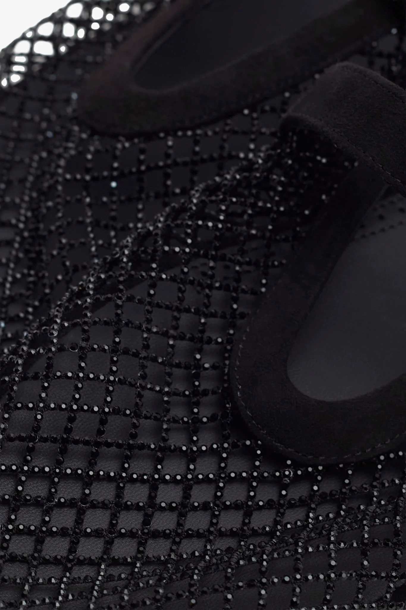 Strass mesh suede ballet flats - Image 6