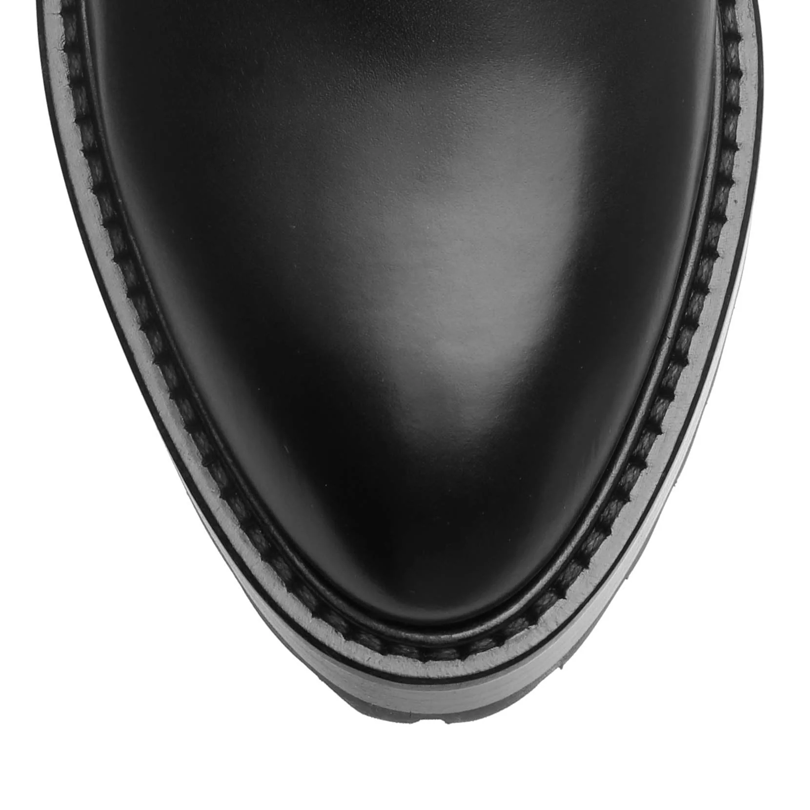 Studded leather flat ankle boots - Image 4