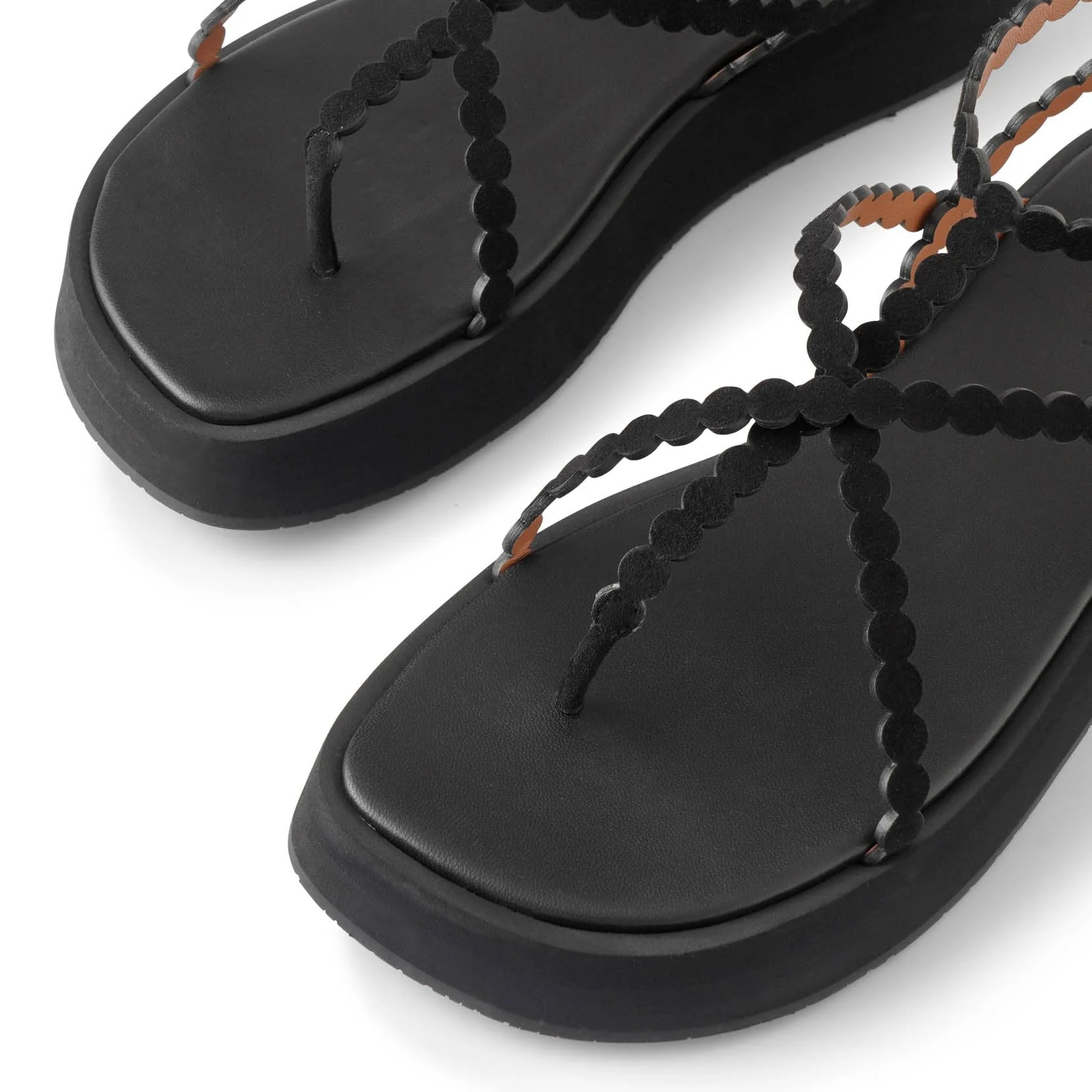 Suede platform sandals - Image 5