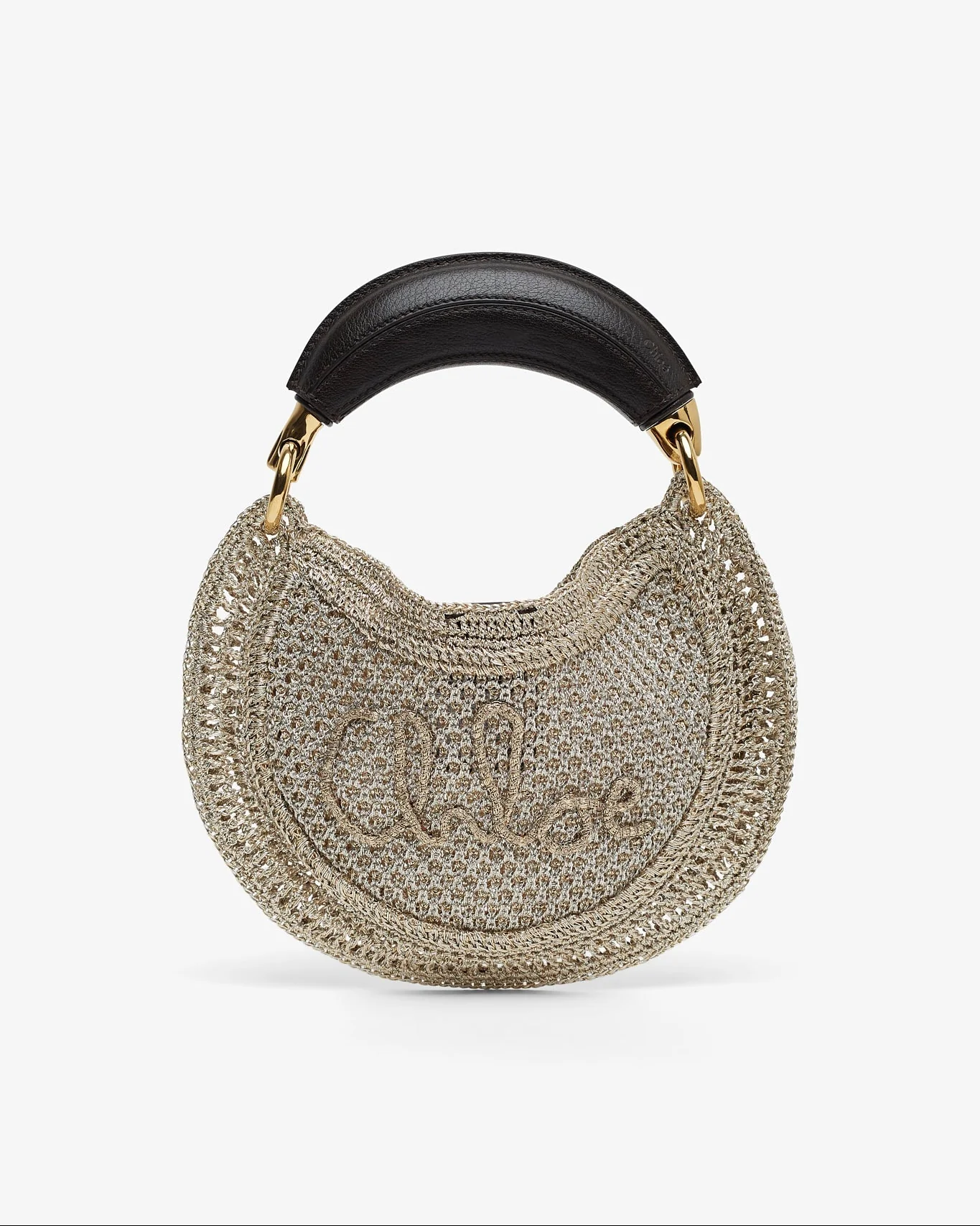 Summer Banana mini silver bag