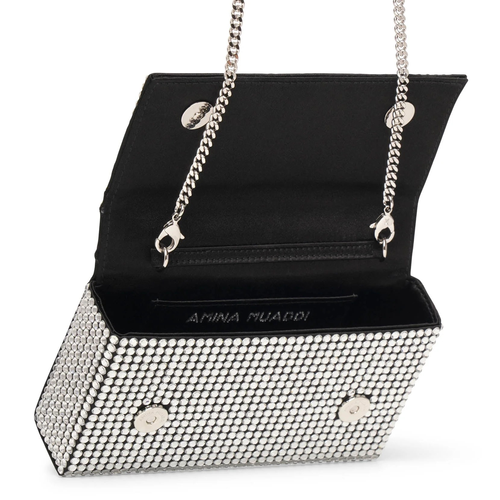 Superamini Paloma black crystal clutch - Image 5