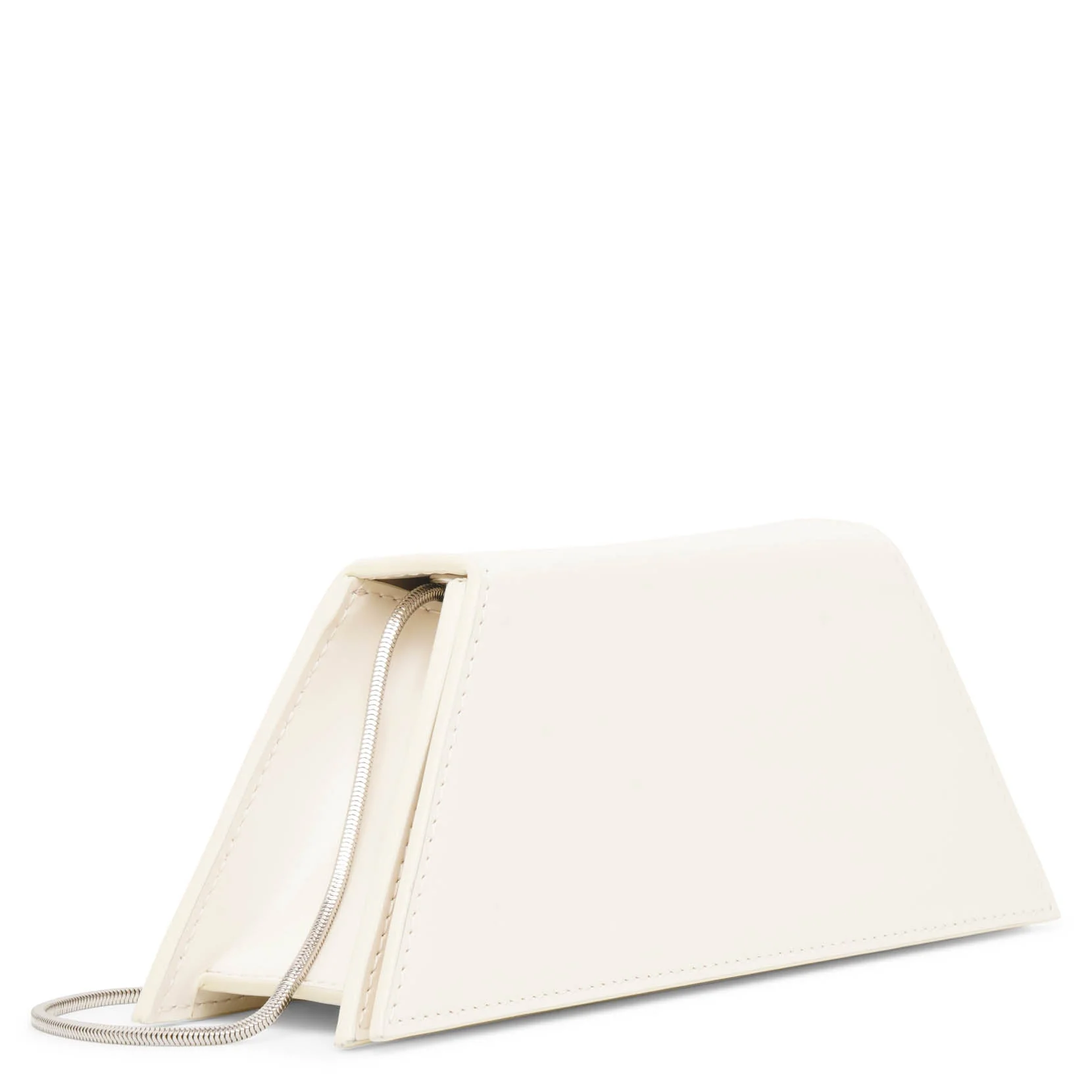 Superamini Yigit ivory leather clutch - Image 3
