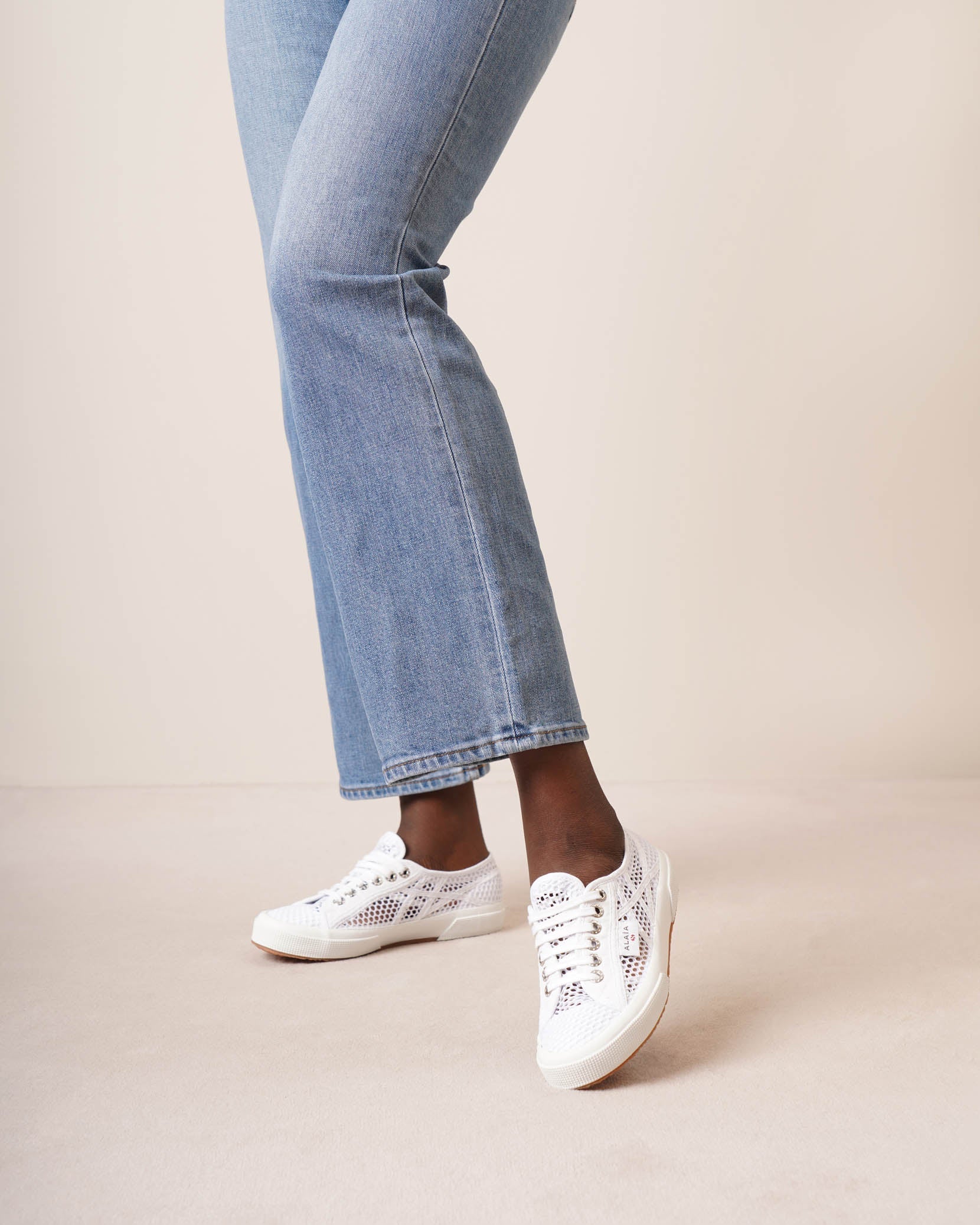 Superga white mesh sneakers - Image 2