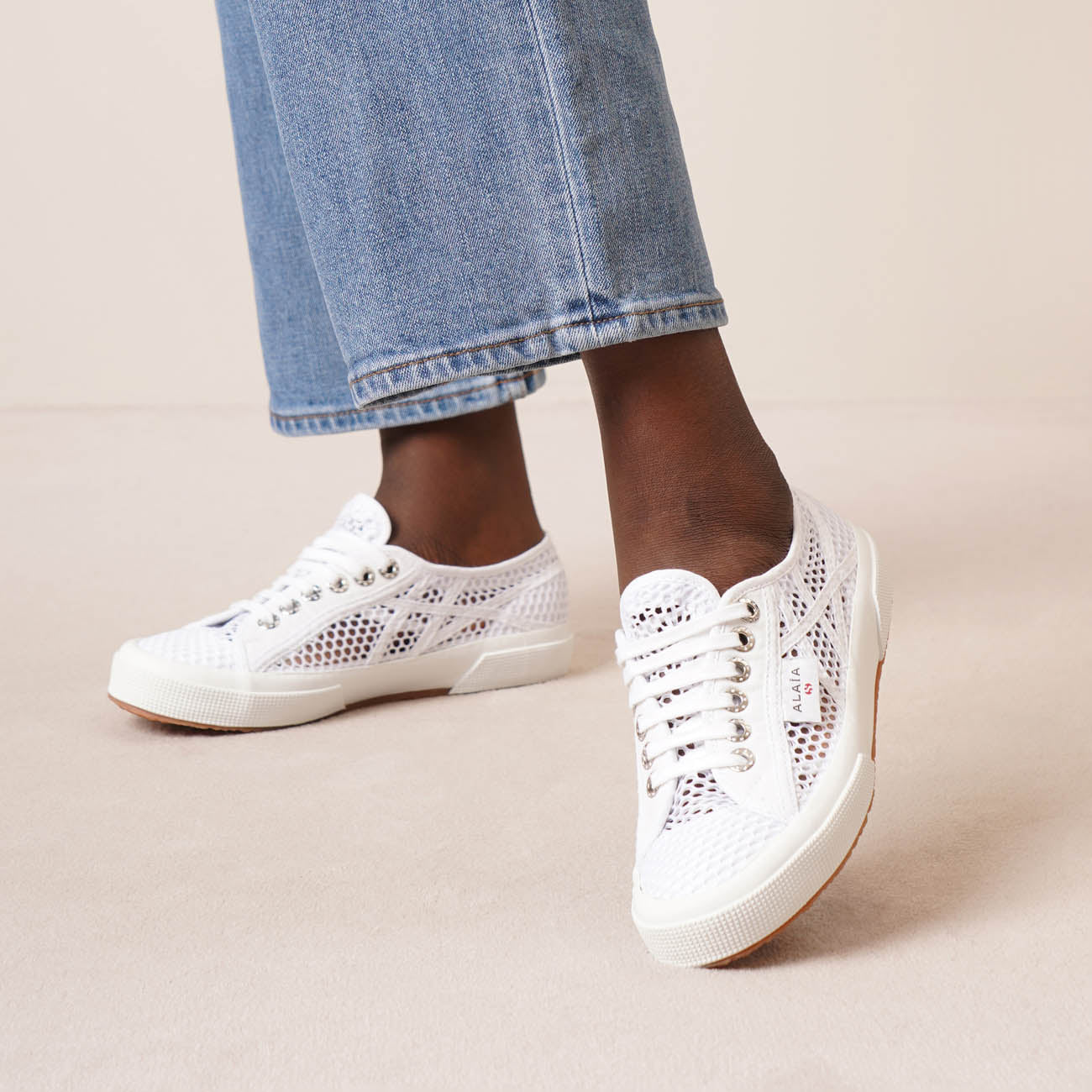 Superga white mesh sneakers - Image 6