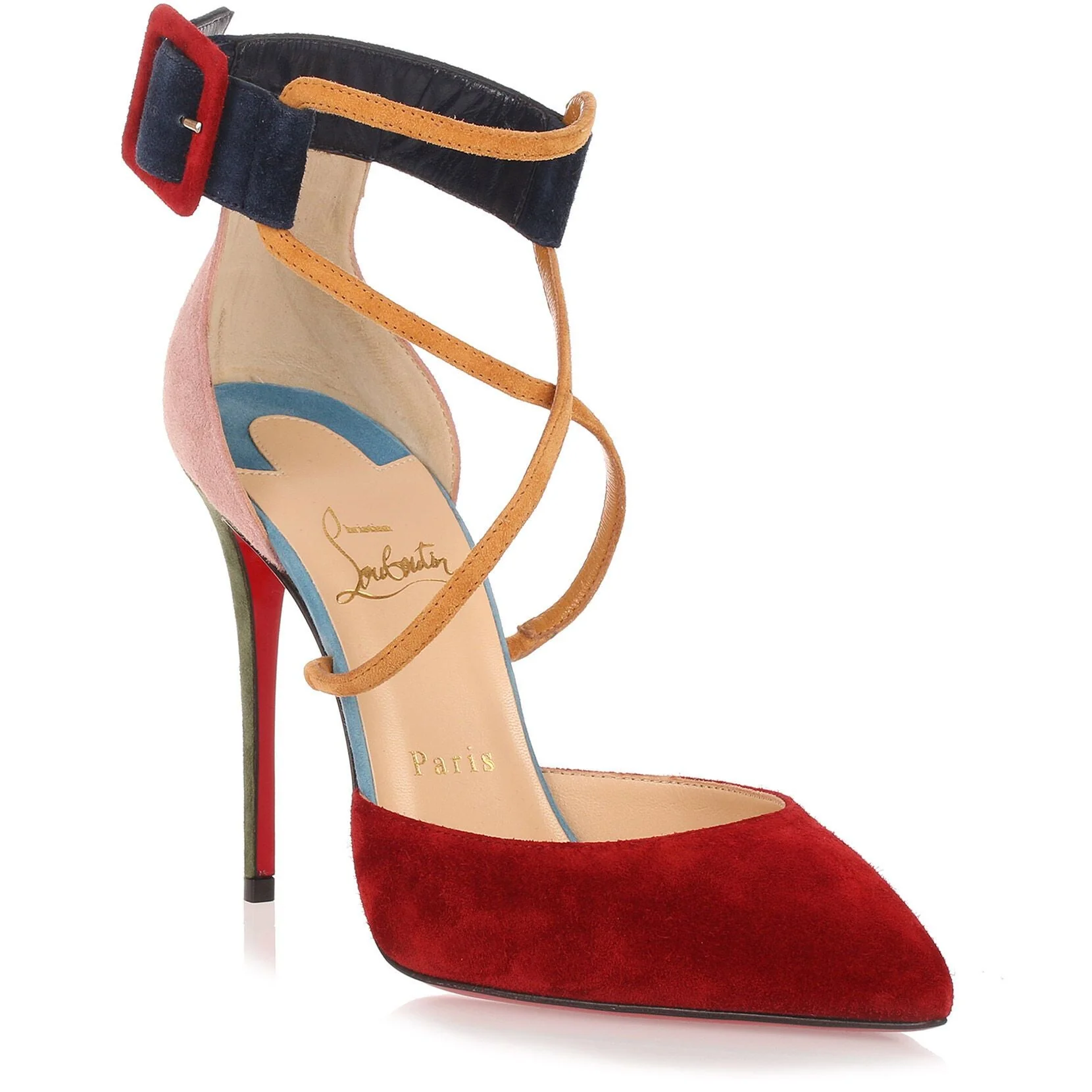 Suzanna 100 multi colour suede pump - Image 2