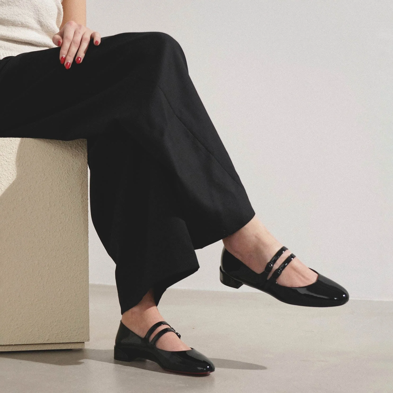 Sweet Jane black patent flats - Image 6