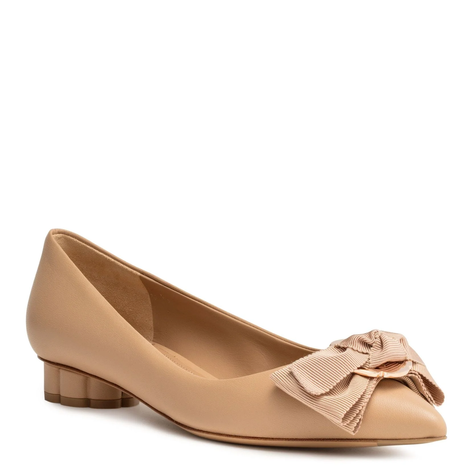 Talla 20 beige leather pointed flats - Image 2