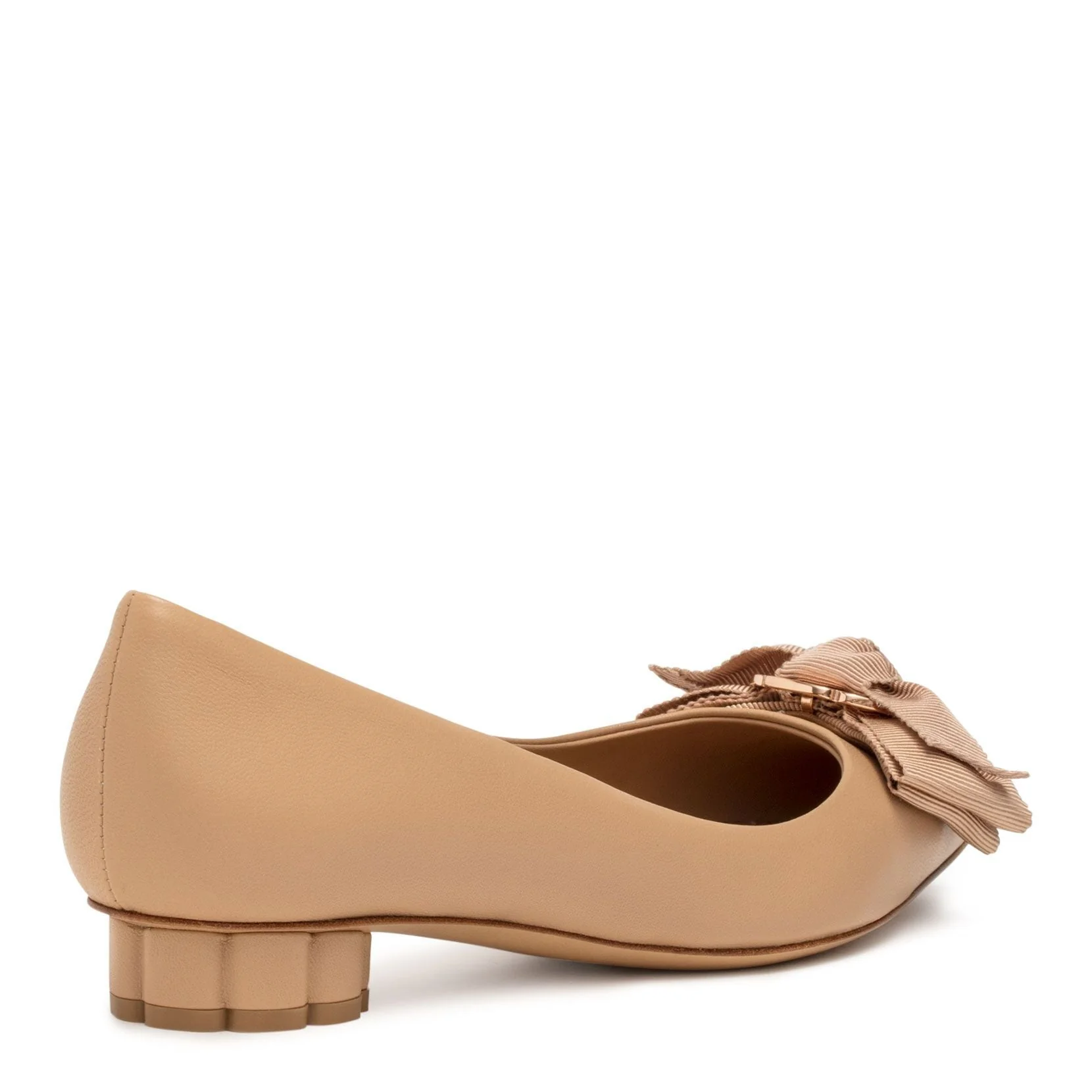 Talla 20 beige leather pointed flats - Image 3