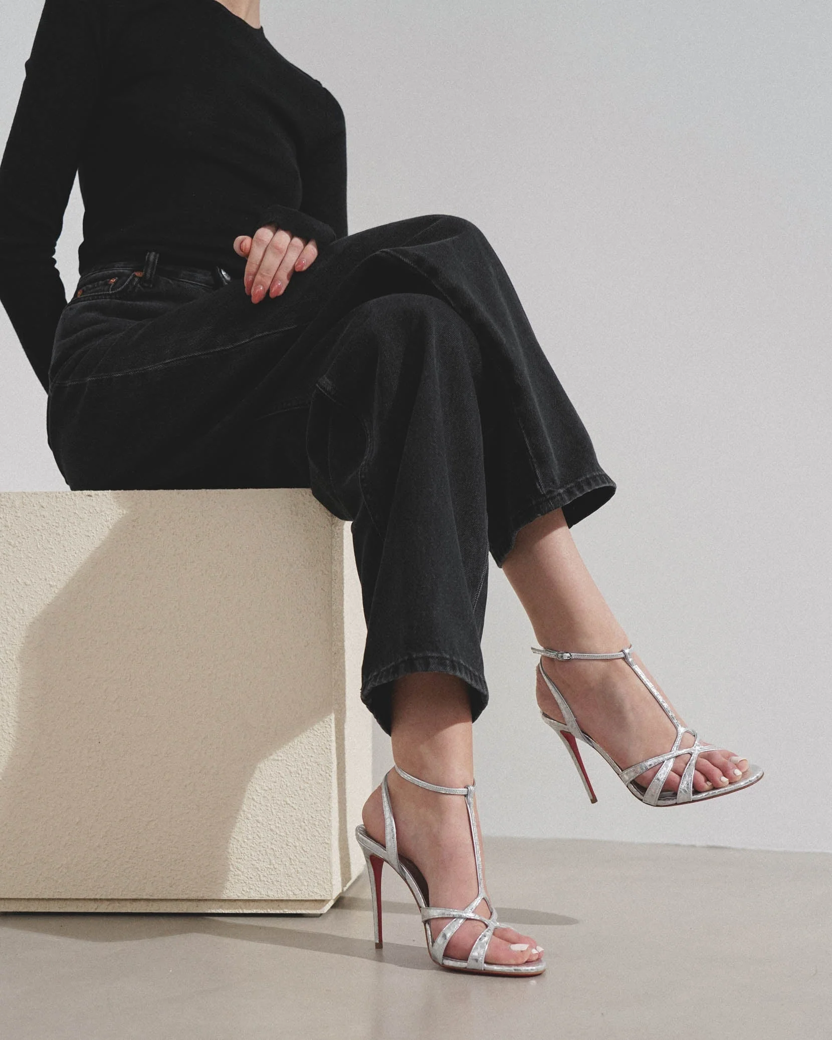 Tangueva 100 silver sandals - Image 2