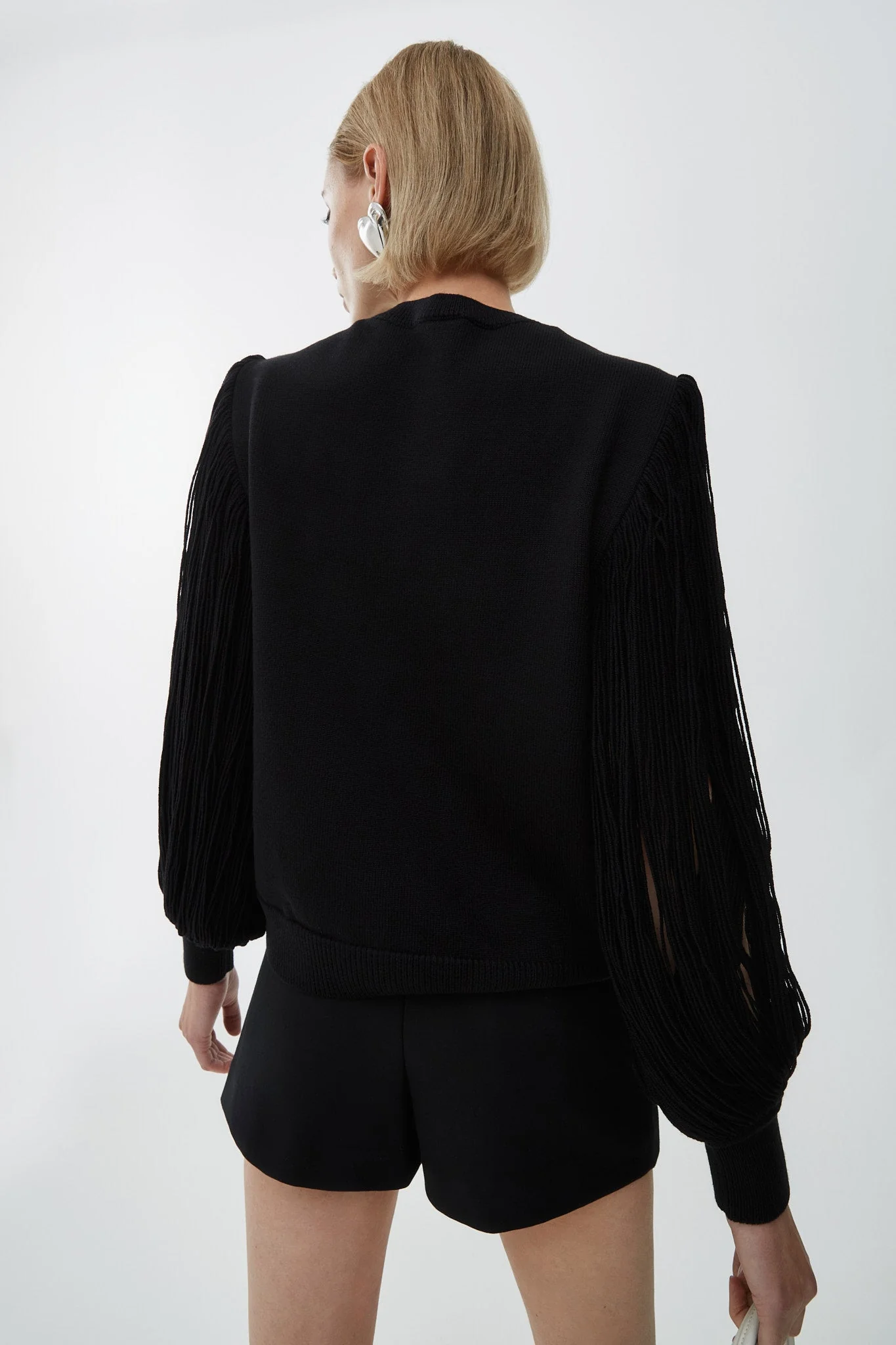 Tassel fringes crewneck knit - Image 3